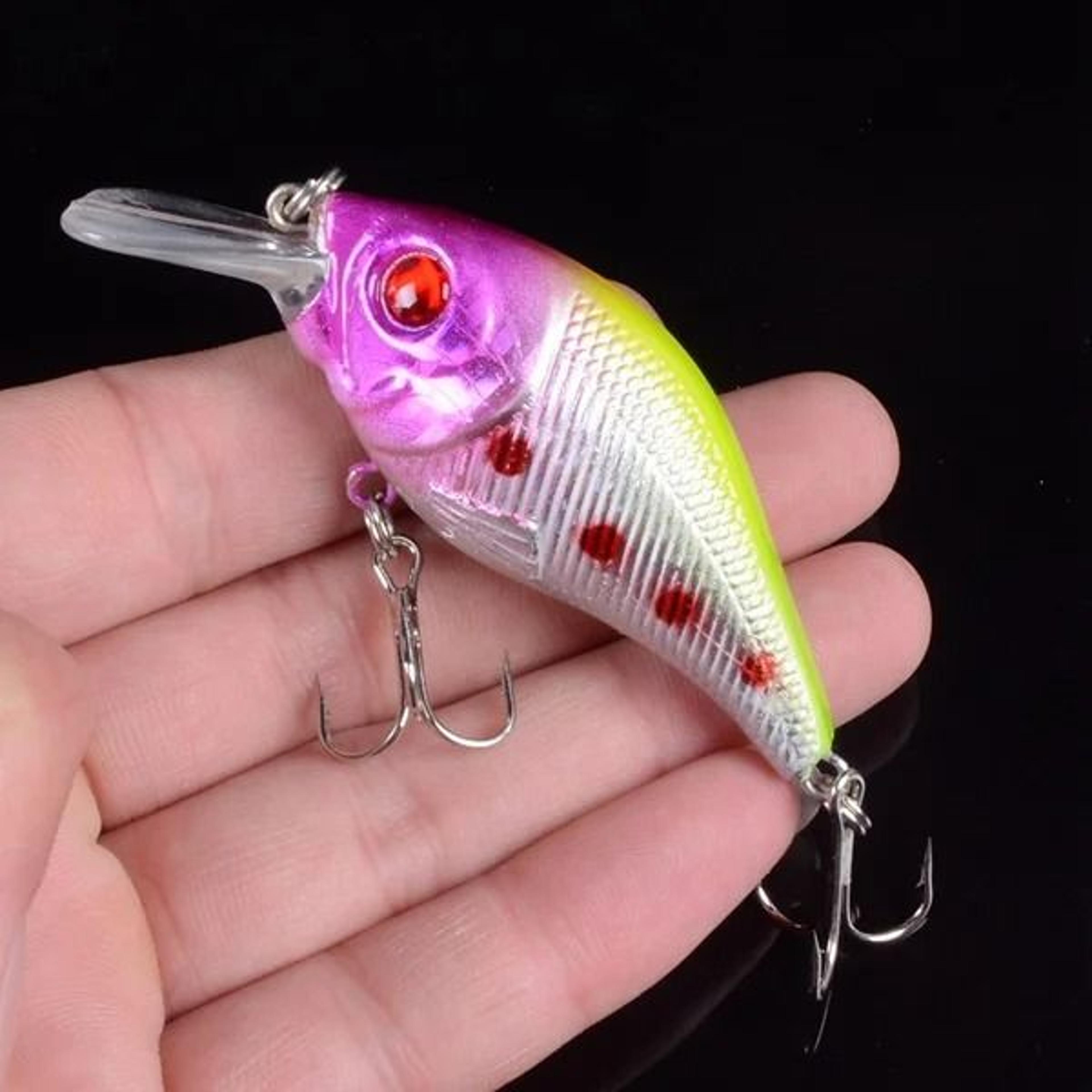 Hard VIB Minnow Fishing Lure 315 In Sinking Crankbait Wobbler With Treble Hooks And 3D Eyes 1