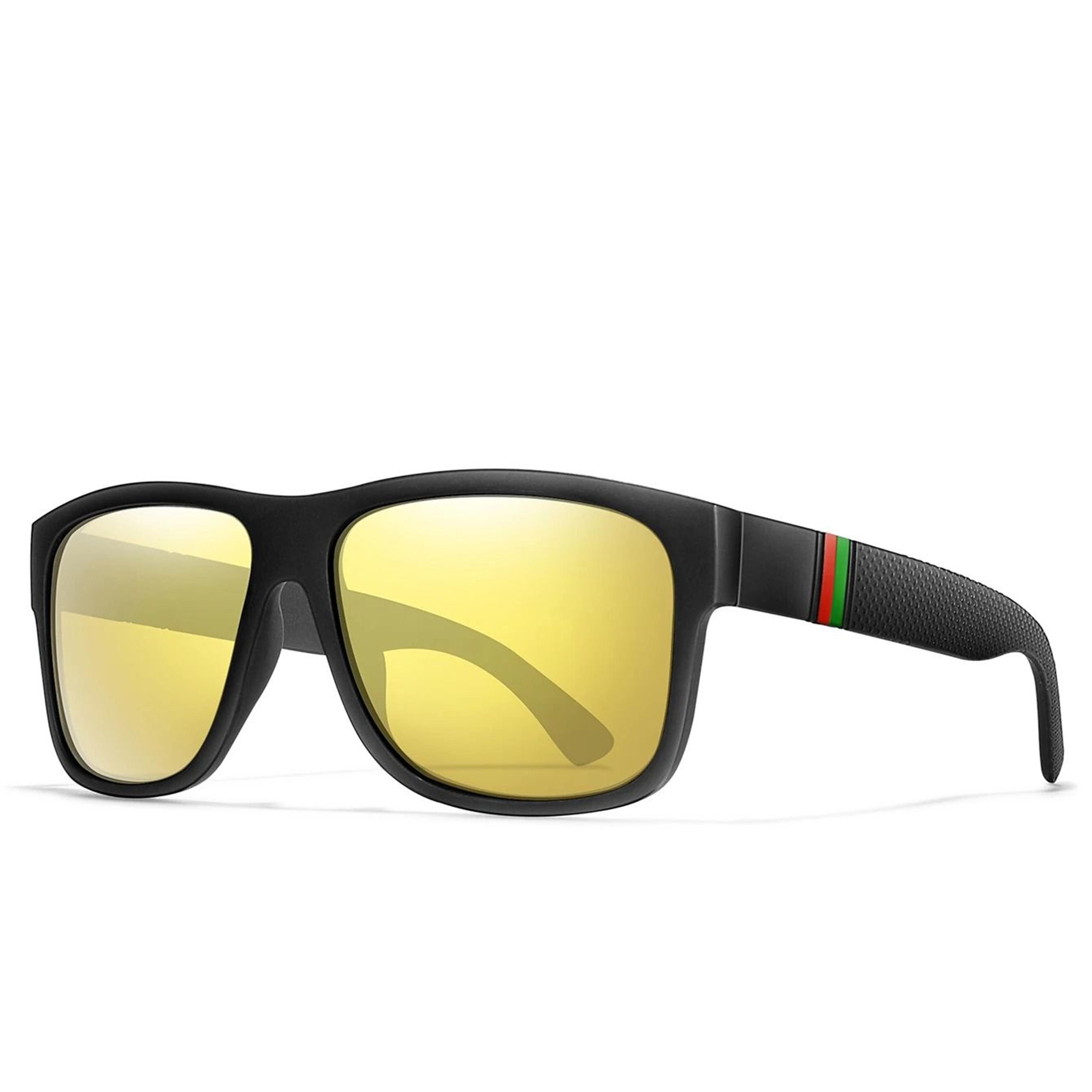 Classic Square Polarized Fishing Sunglasses With Large Frame UV400 Protection 5