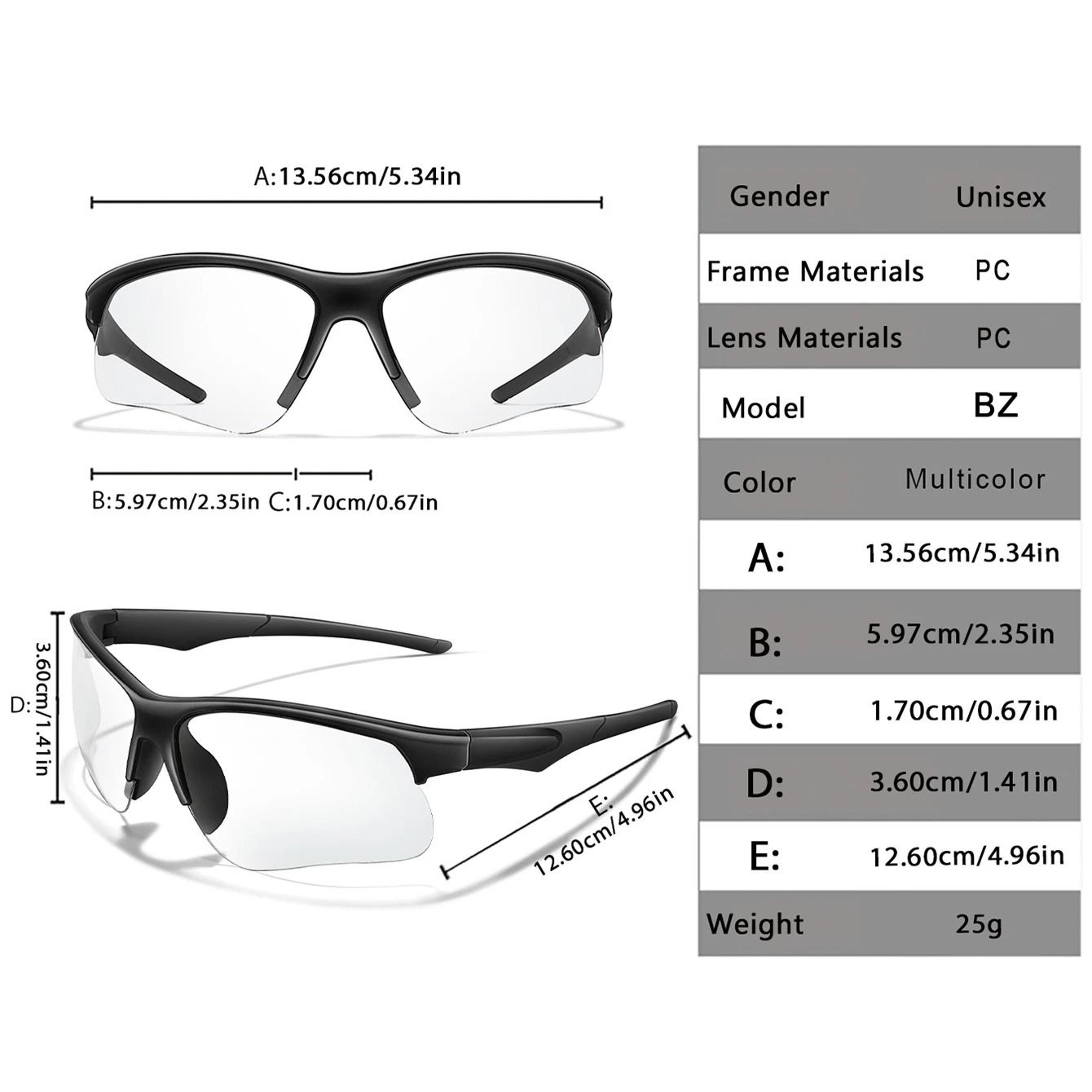 Photochromic Sports Sunglasses For Men And Women UV400 MTB Cycling Running Goggles 1