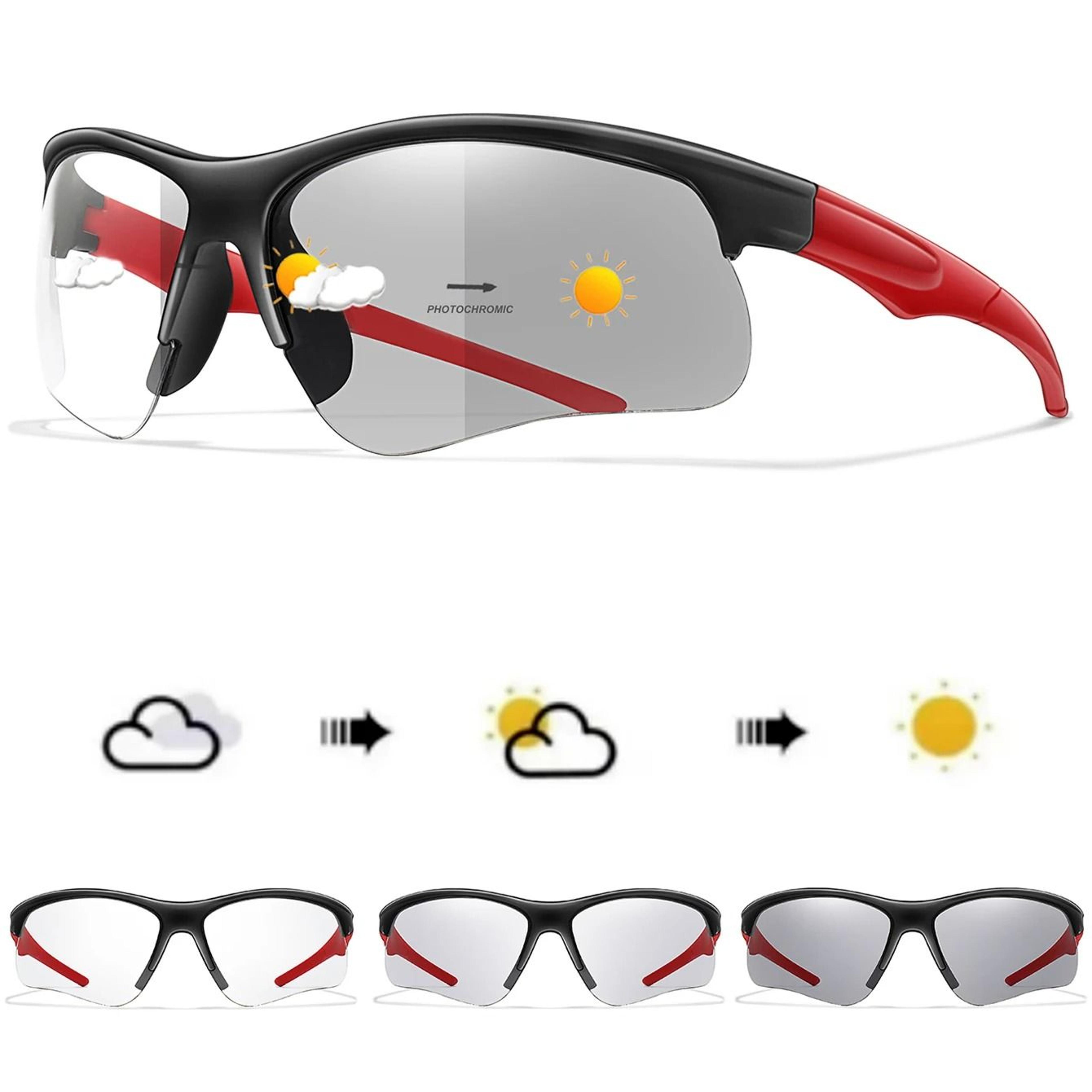 Photochromic Sports Sunglasses For Men And Women UV400 MTB Cycling Running Goggles 8
