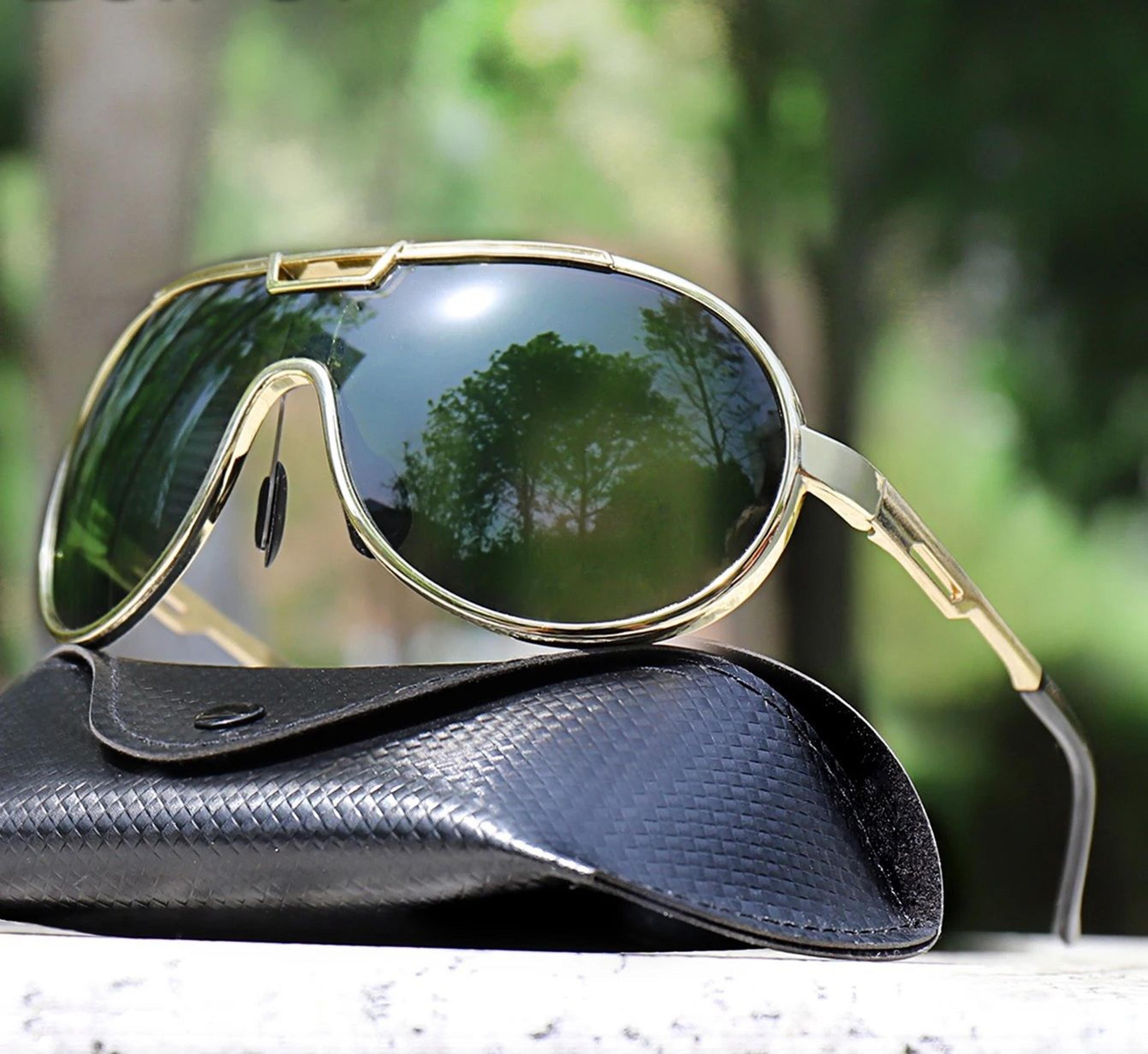 Trendy Round Windproof Fishing Sunglasses With UV Protection And Box For Men And Women 10
