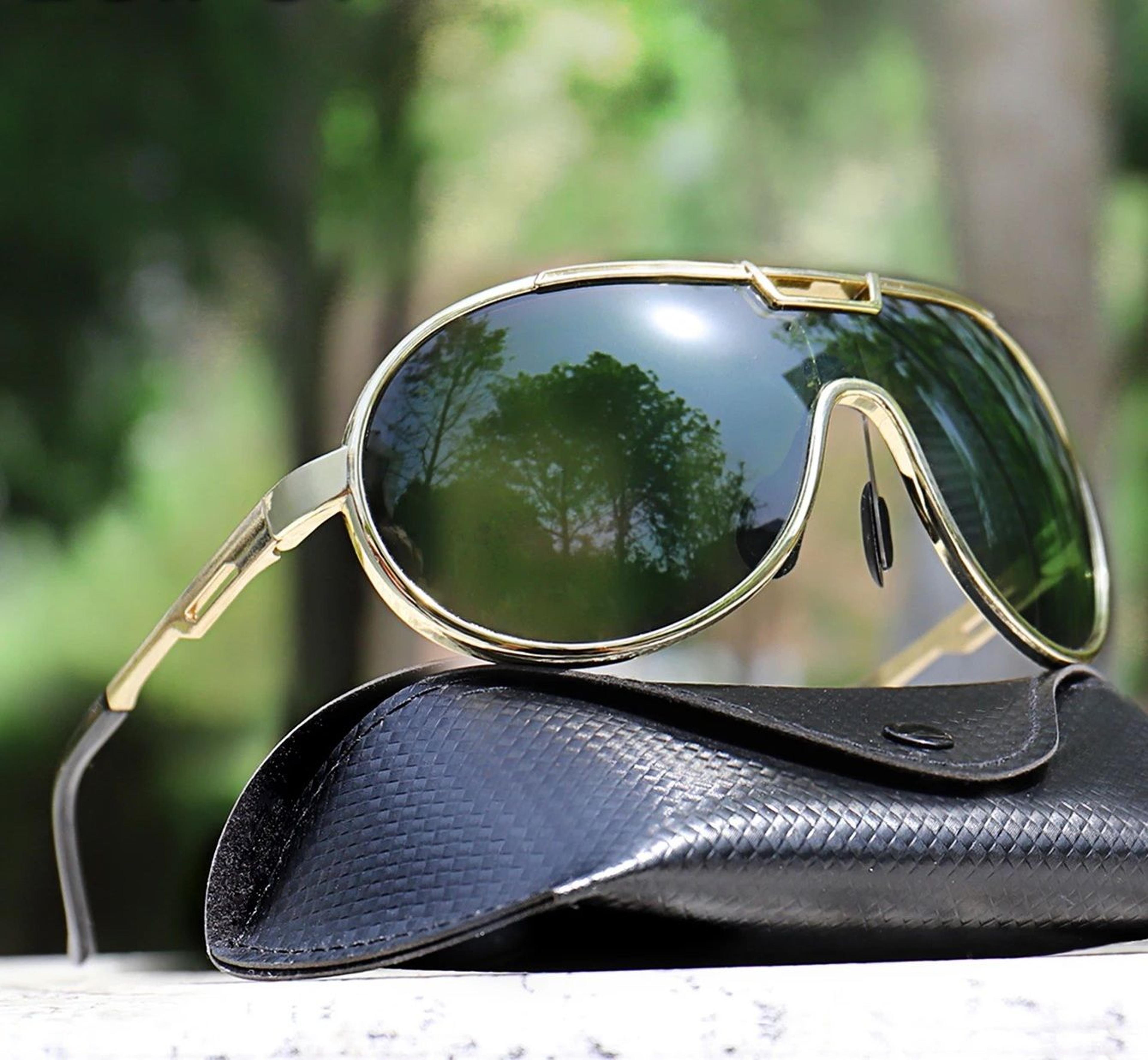 Trendy Round Windproof Fishing Sunglasses With UV Protection And Box For Men And Women 2