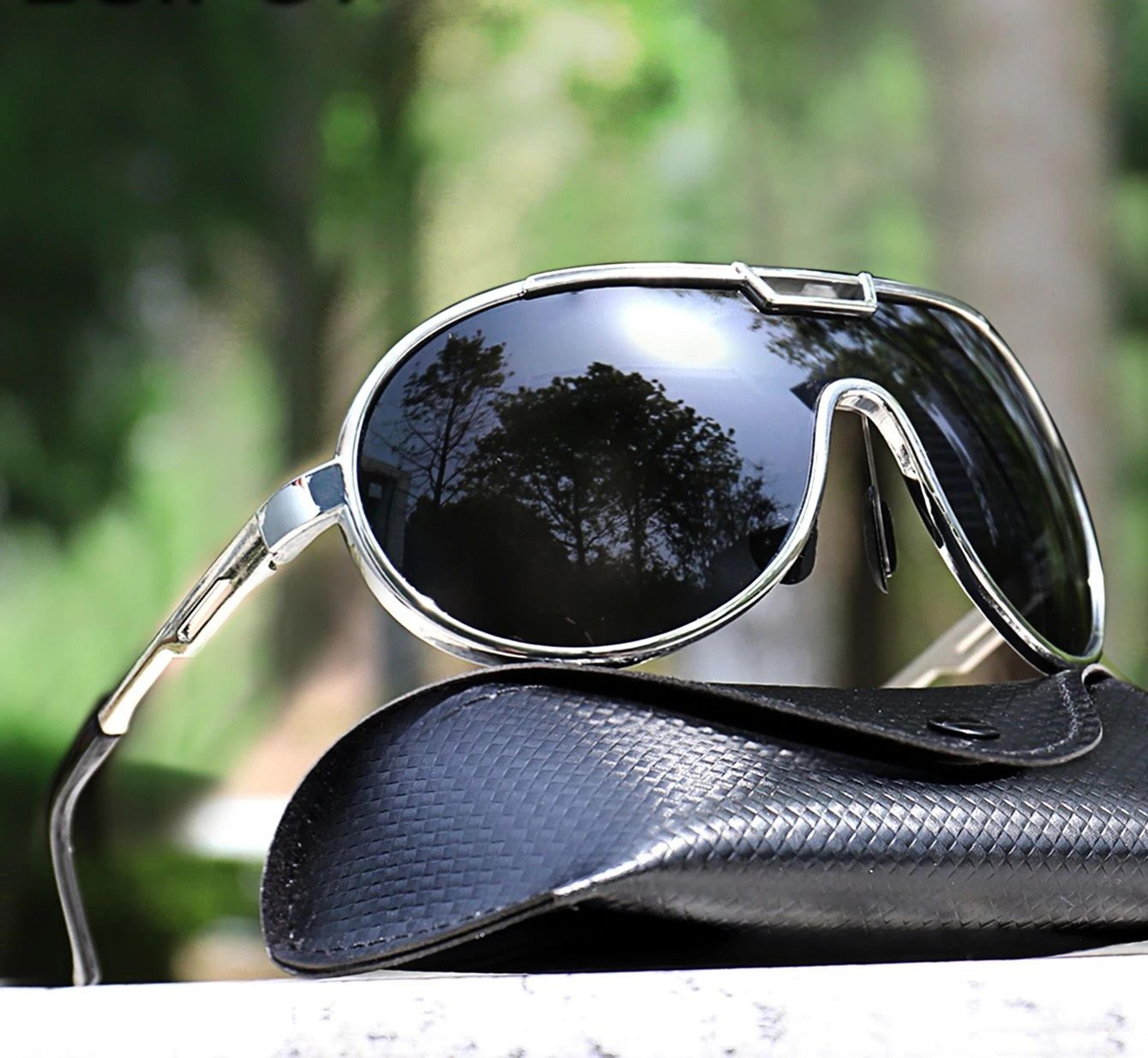 Trendy Round Windproof Fishing Sunglasses With UV Protection And Box For Men And Women 3
