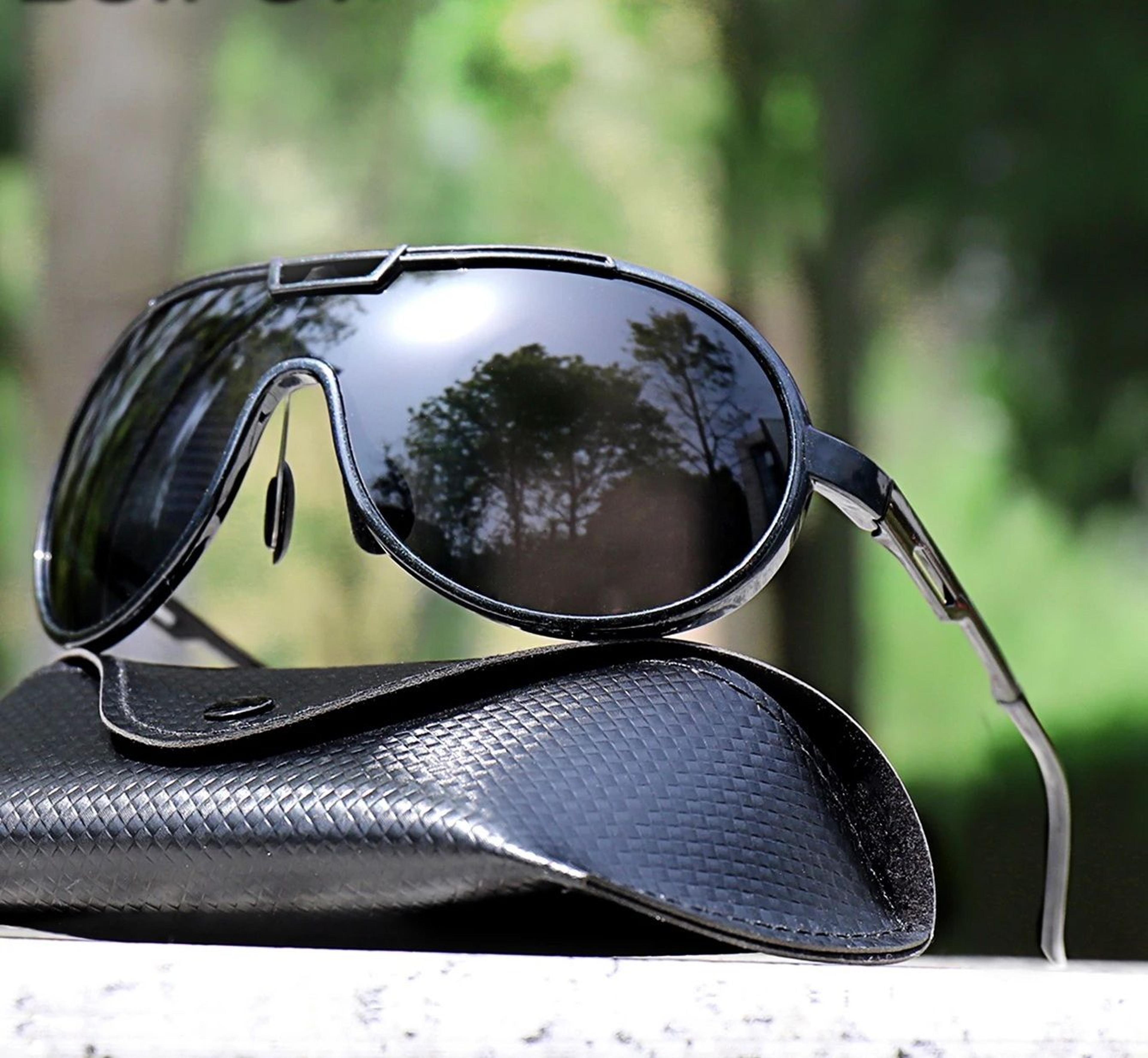 Trendy Round Windproof Fishing Sunglasses With UV Protection And Box For Men And Women 6