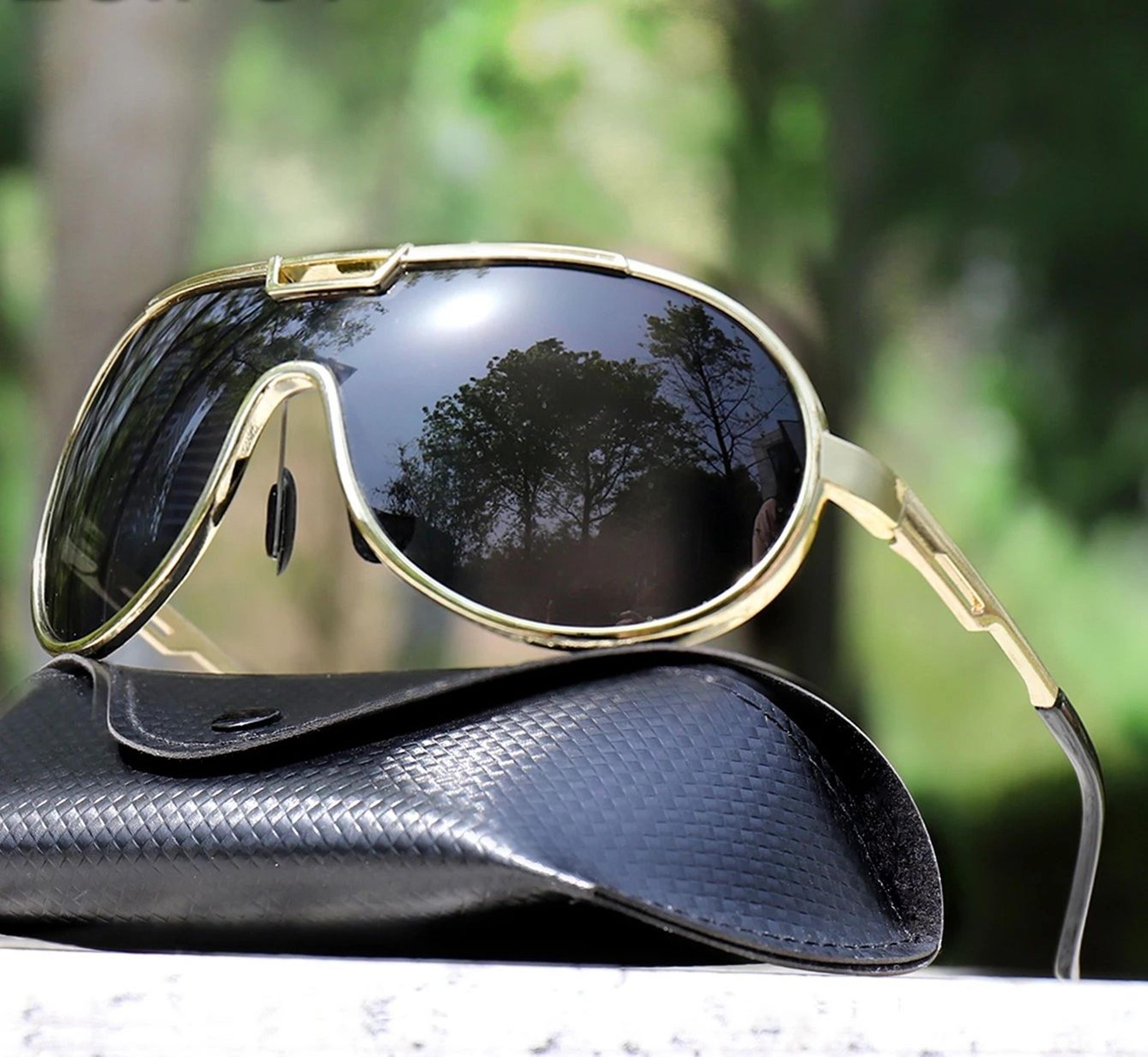 Trendy Round Windproof Fishing Sunglasses With UV Protection And Box For Men And Women 7