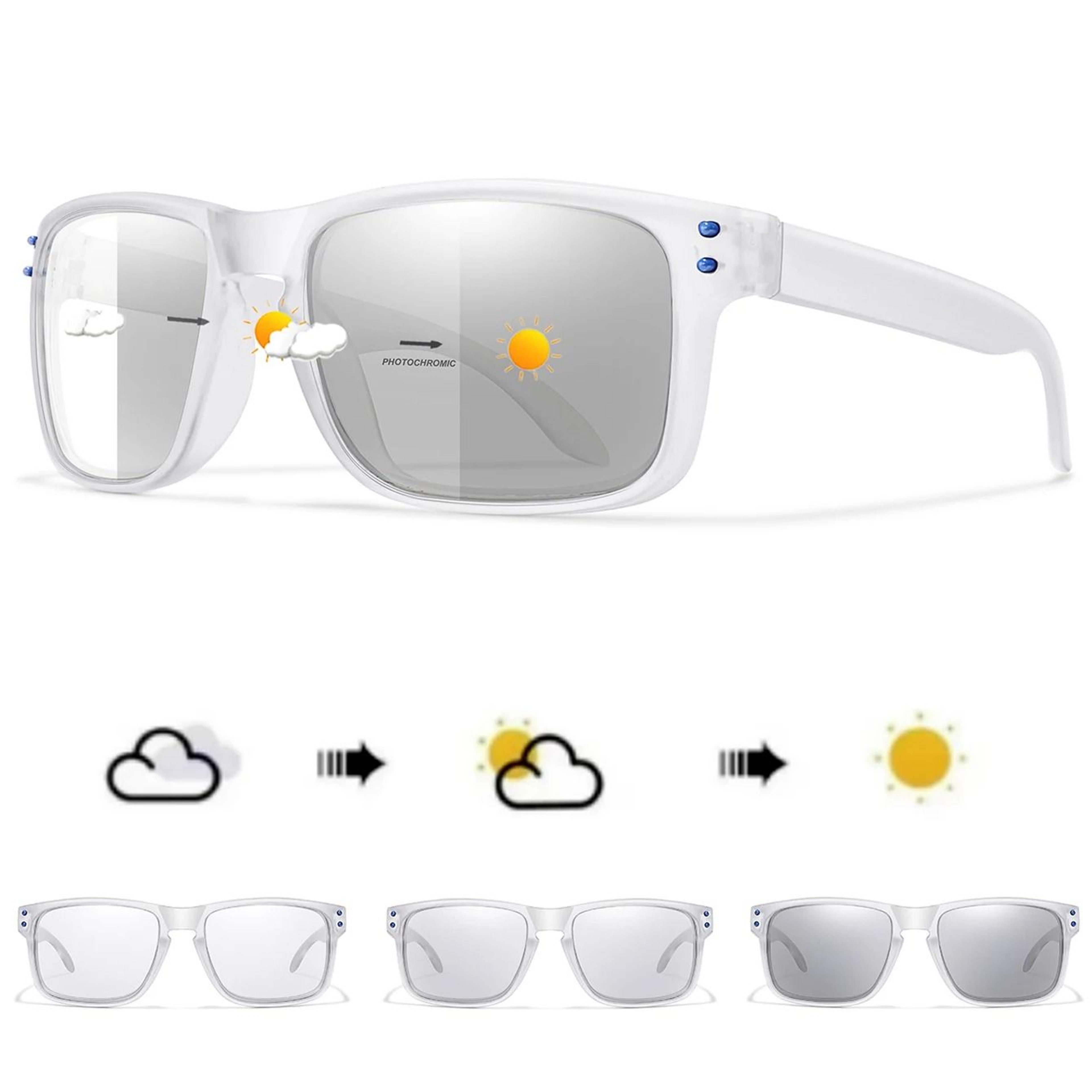 Photochromic Windproof Square Sports Sunglasses For Men And Women Cycling MTB Eyewear 7