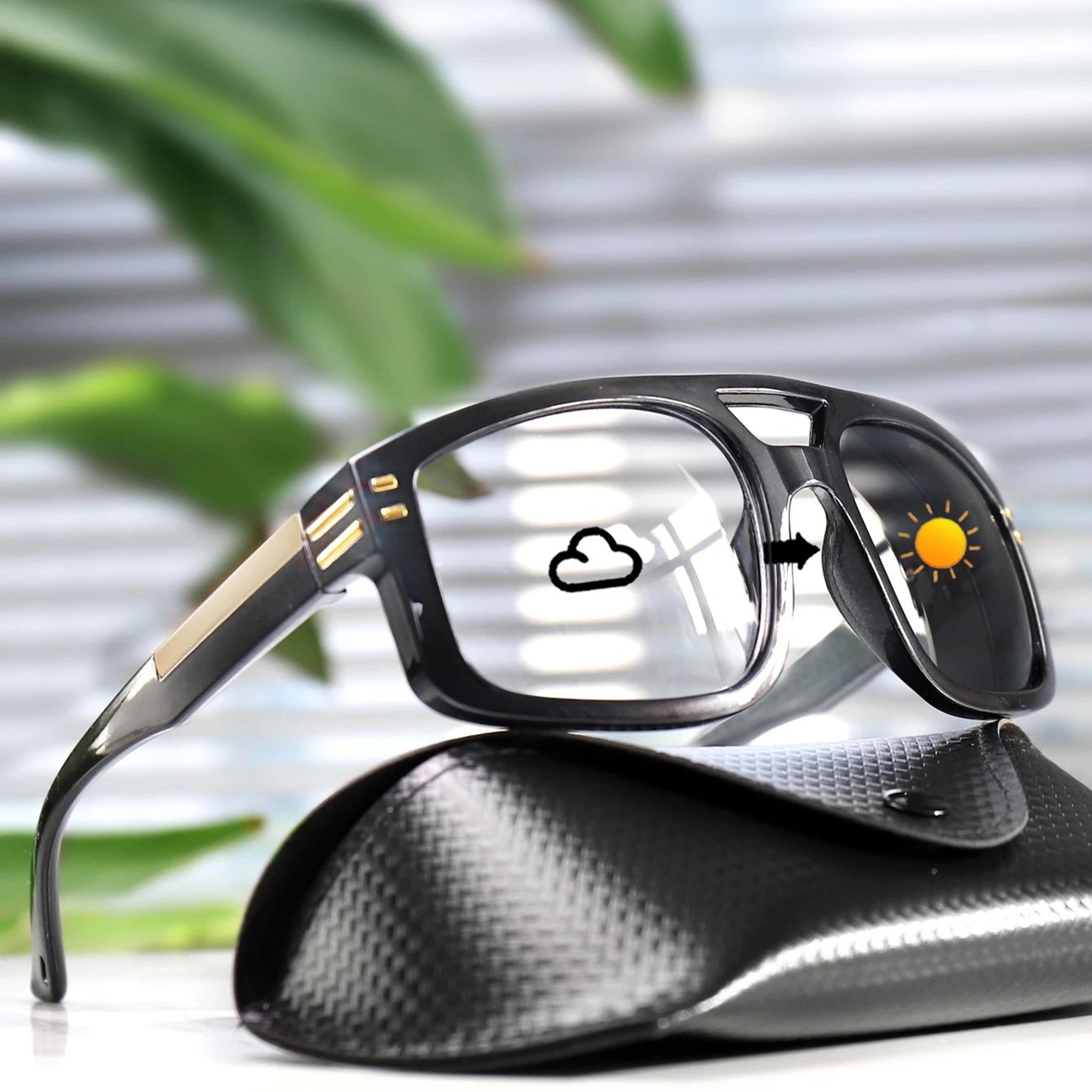 Casual Photochromic Square Windproof Sunglasses For Men And Women Outdoor Sports Goggles 4
