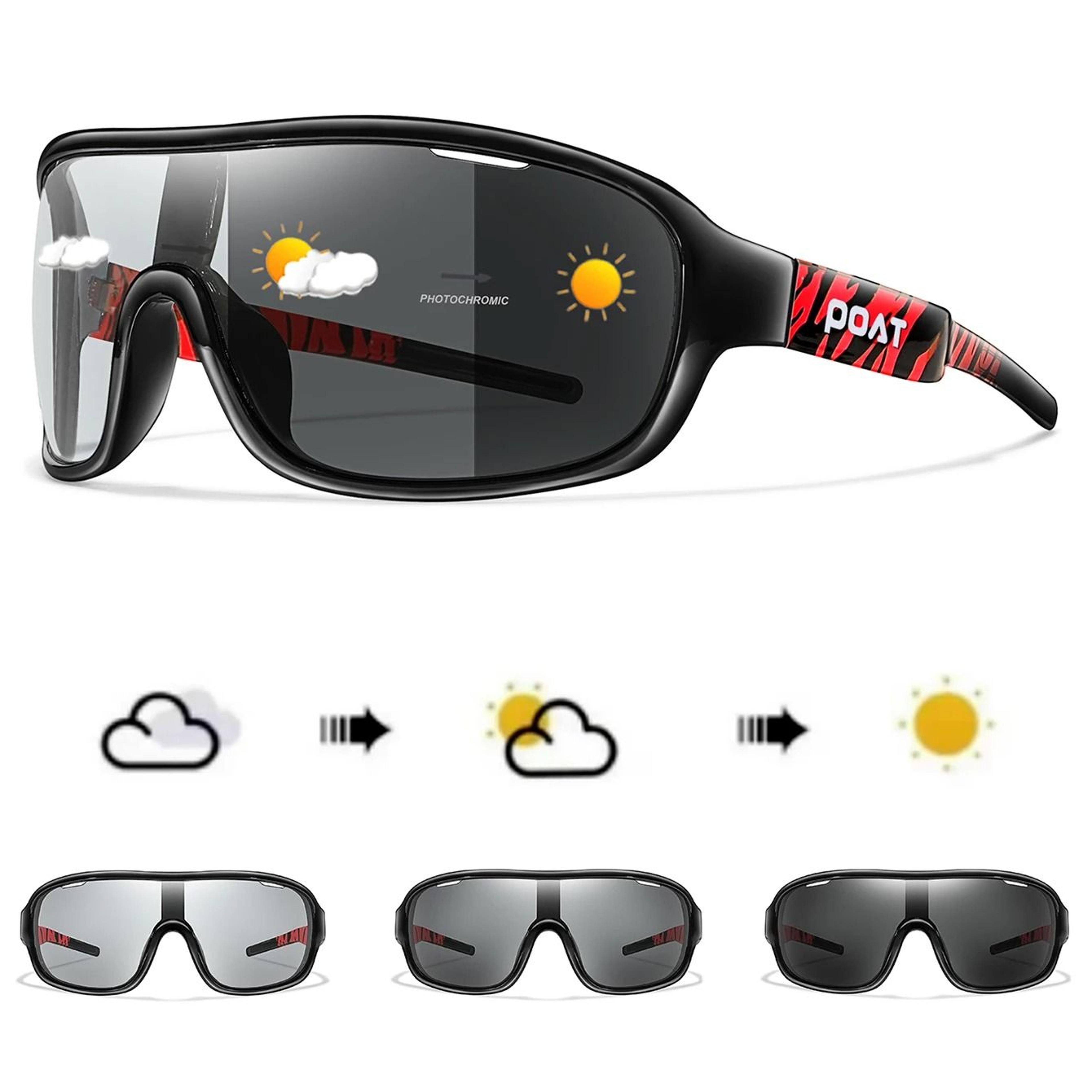 Photochromic Windproof Cycling Sunglasses For Men And Women Outdoor Road Sports Goggles 6