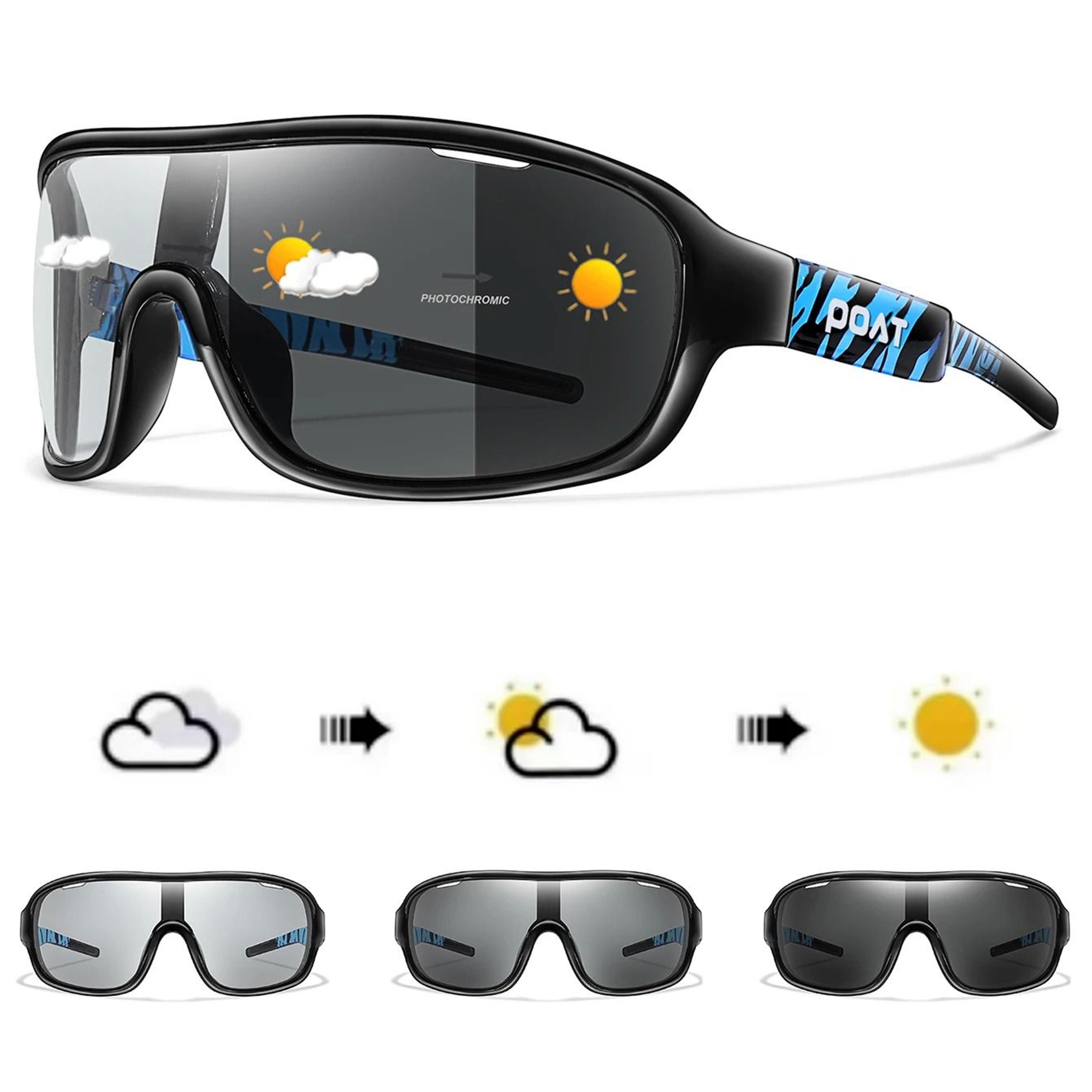 Photochromic Windproof Cycling Sunglasses For Men And Women Outdoor Road Sports Goggles 4