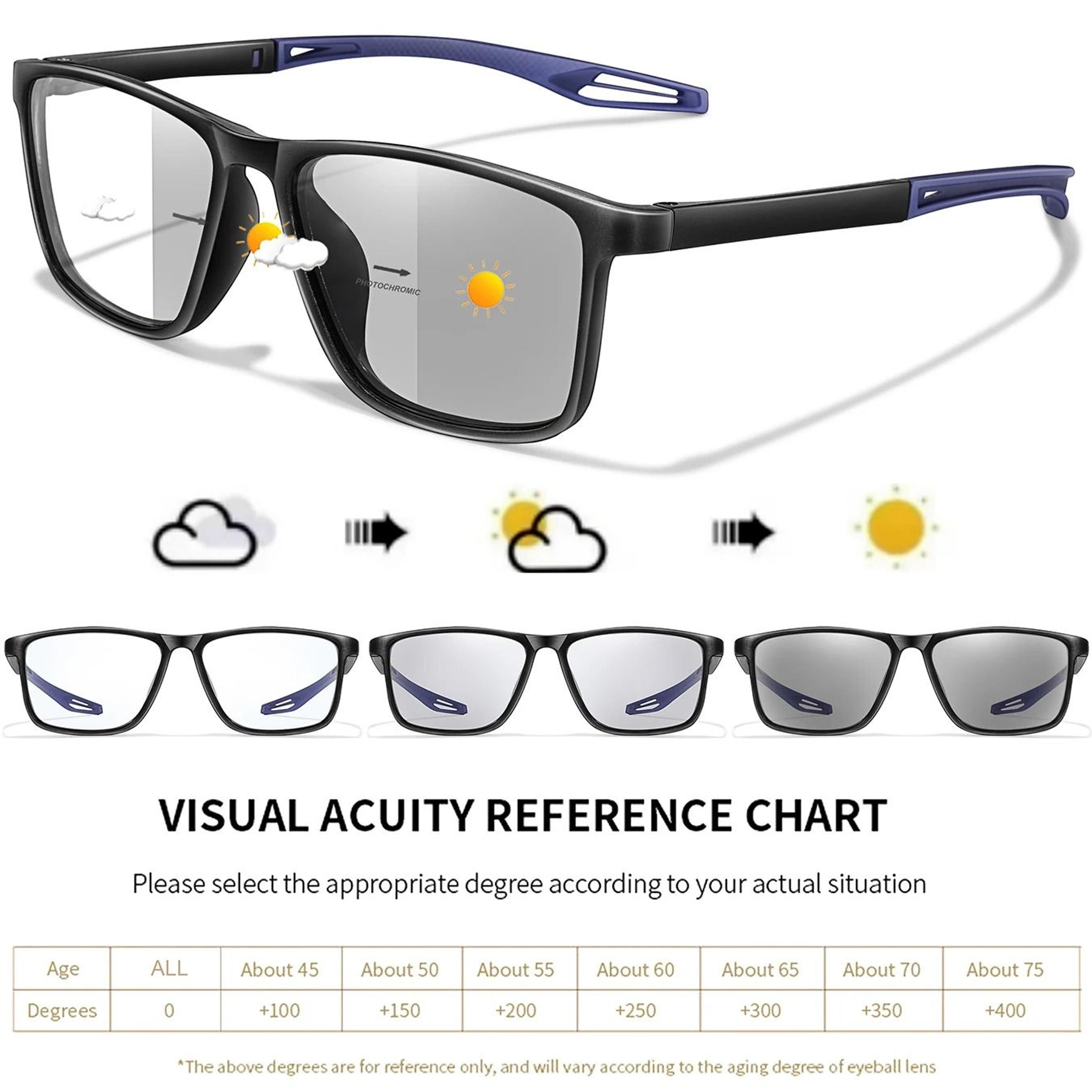 Photochromic Reading Glasses Set With Blue Light Protection 3 Pairs 3