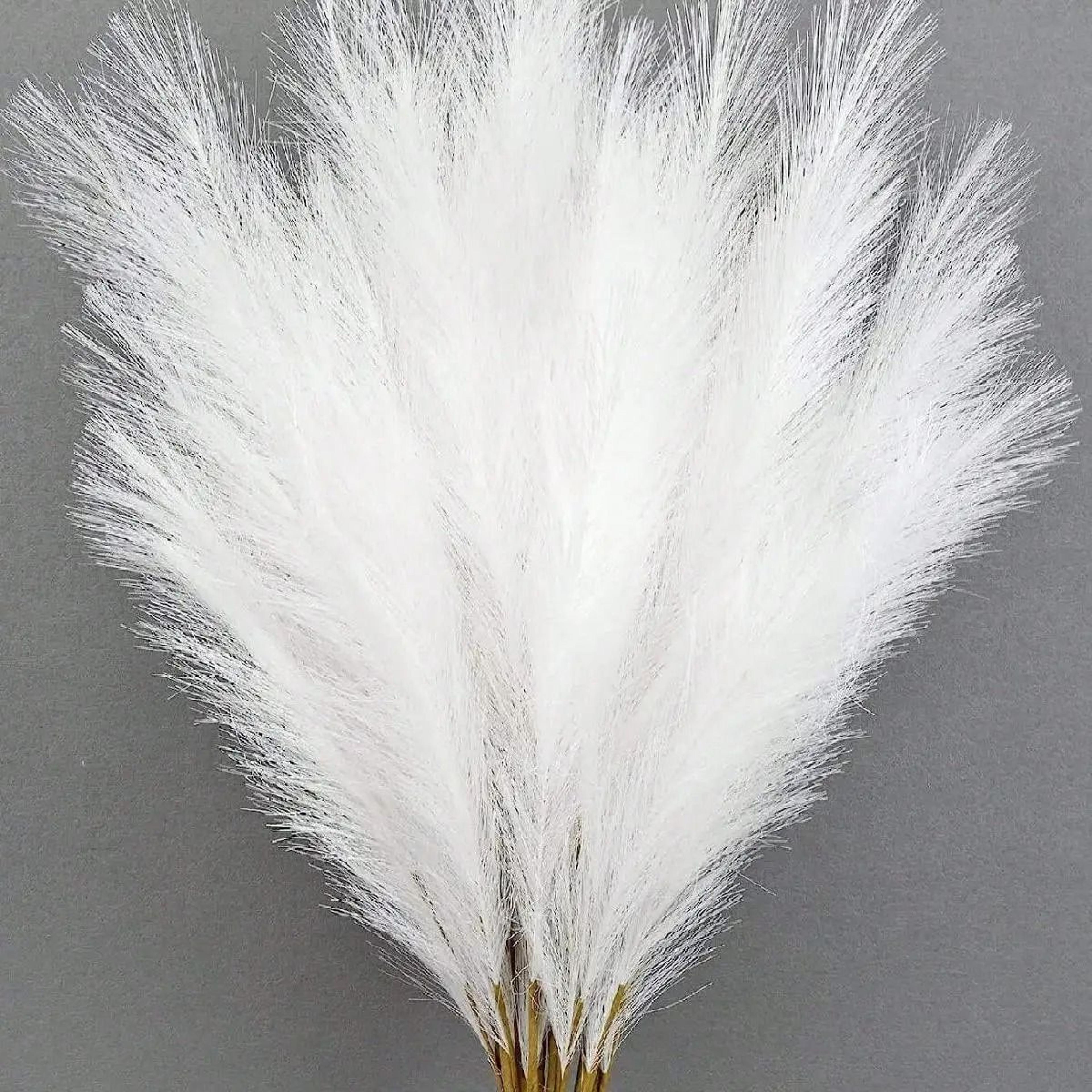 Red Faux Pampas Grass Stems For Wedding And Home Decor 5 Piece Set 13