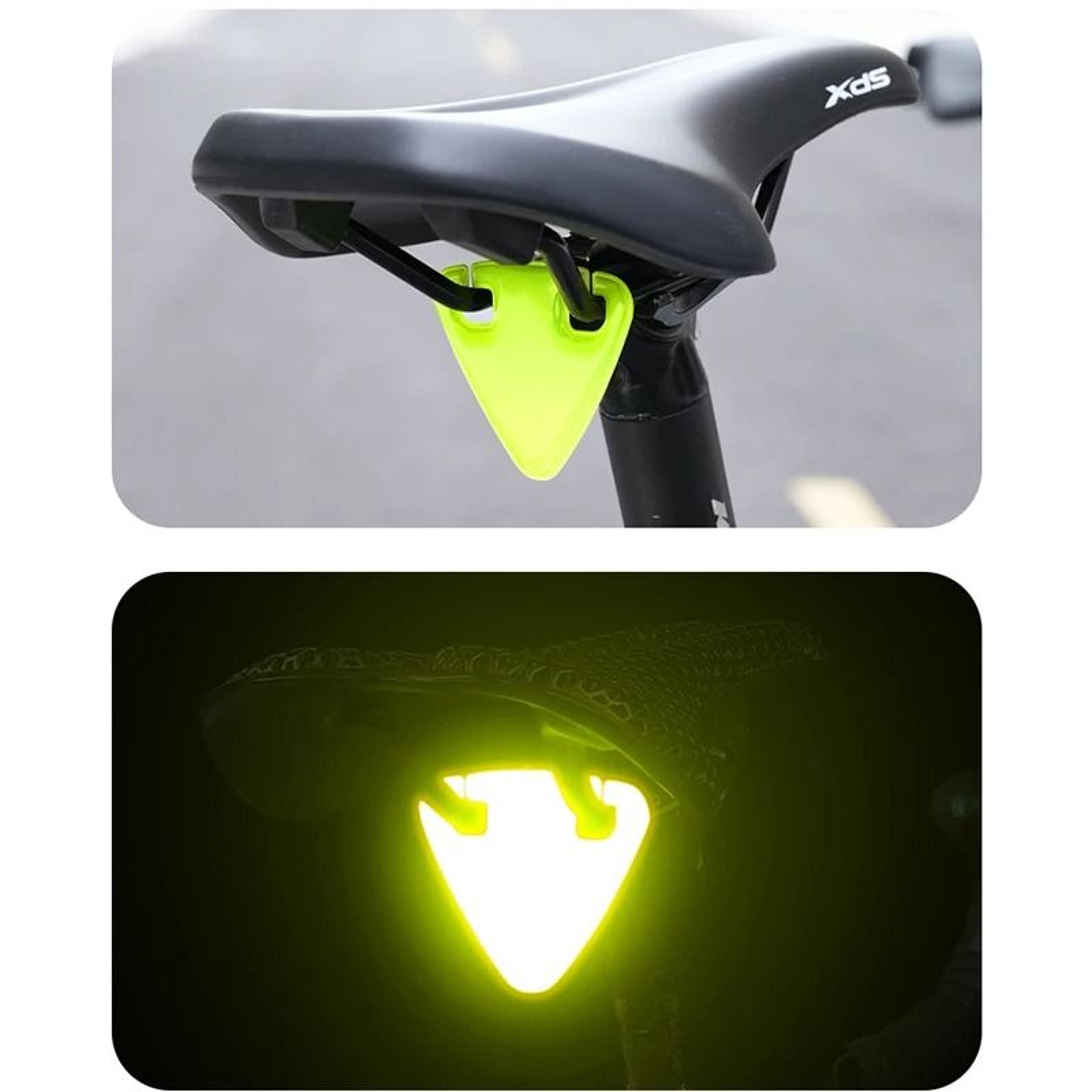 Bicycle Reflective Saddle Warning Card For Night Riding Safety 4