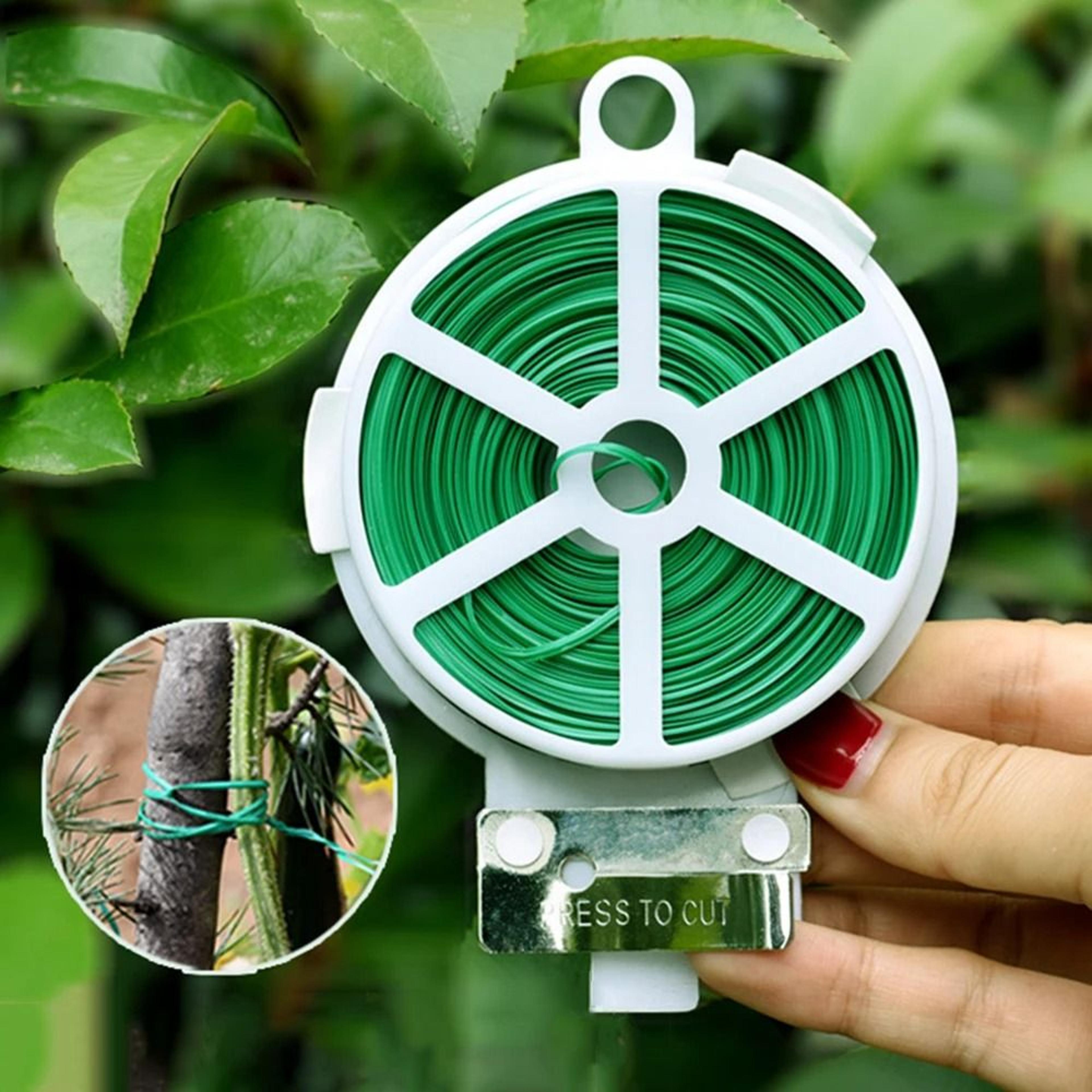 Reusable Garden Twist Tie Plant Support Wire Roll For Tying And Organizing 0