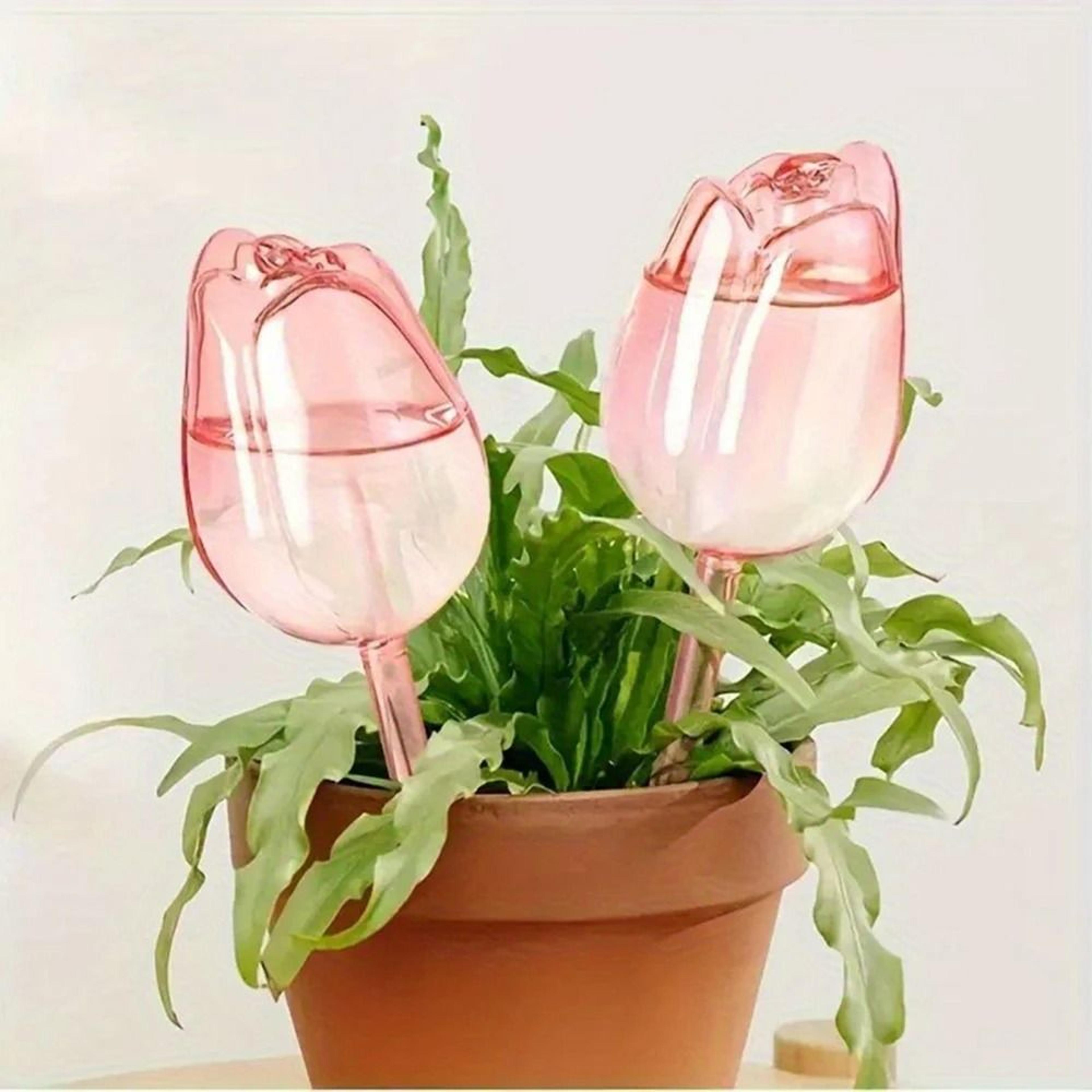 Tulip Plant Watering Globes Automatic Self Watering Drippers Set Of 4 1
