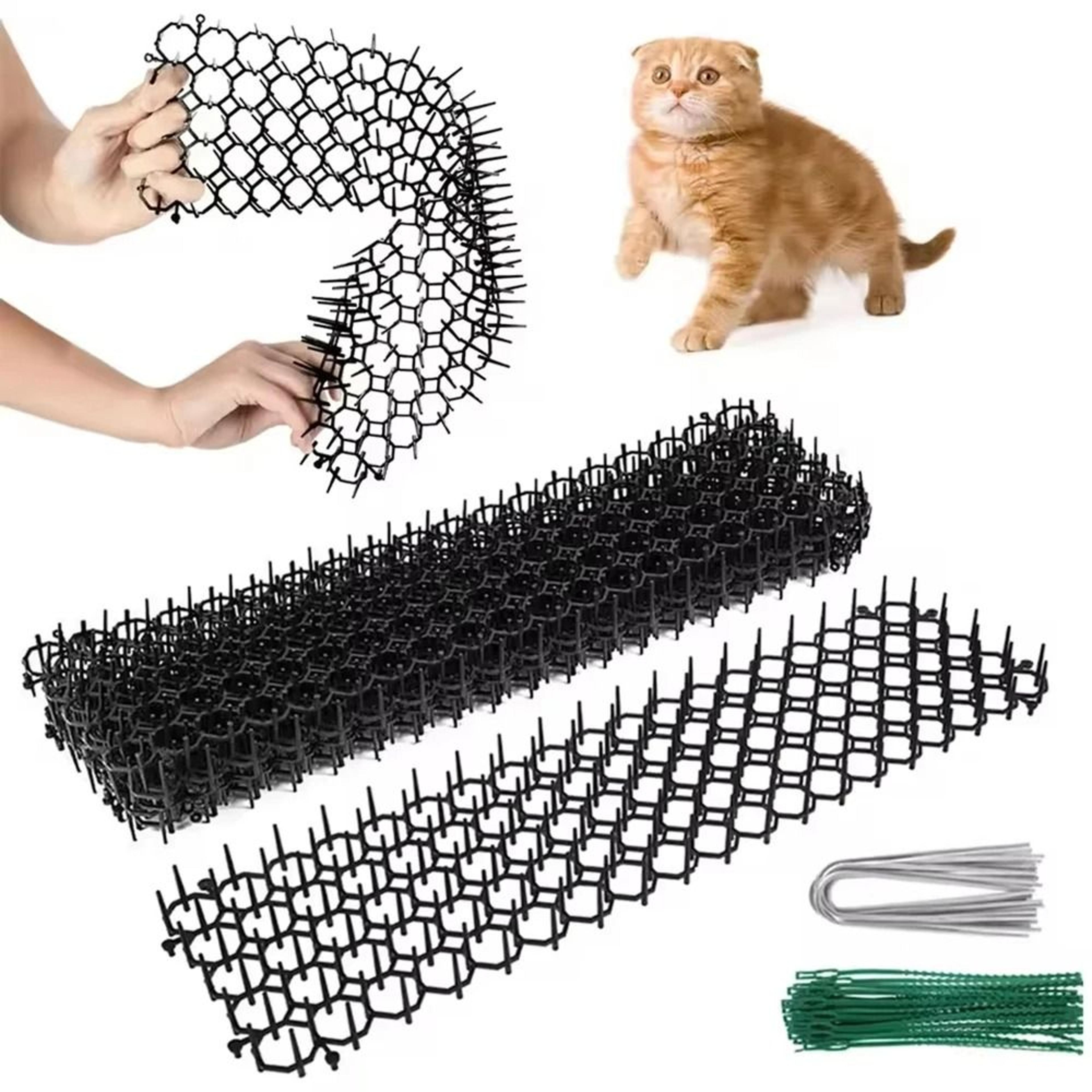 Garden Cat Repellent Prickle Strips Dig Stop Deterrent Mat With Stakes And Ties 0