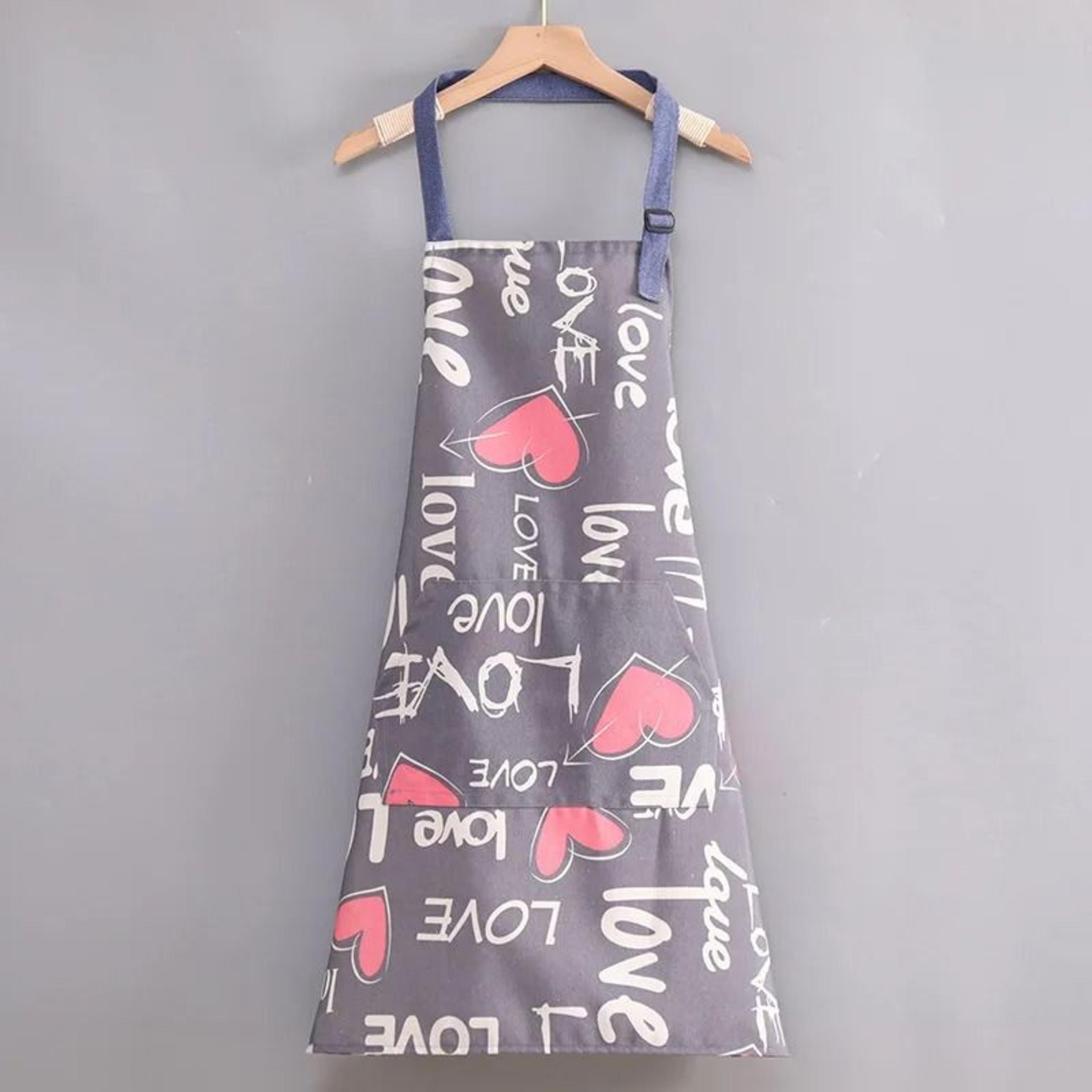 Cartoon Sunflower Kitchen Apron Adjustable Strap Sleeveless Cooking Apron With Pocket 10