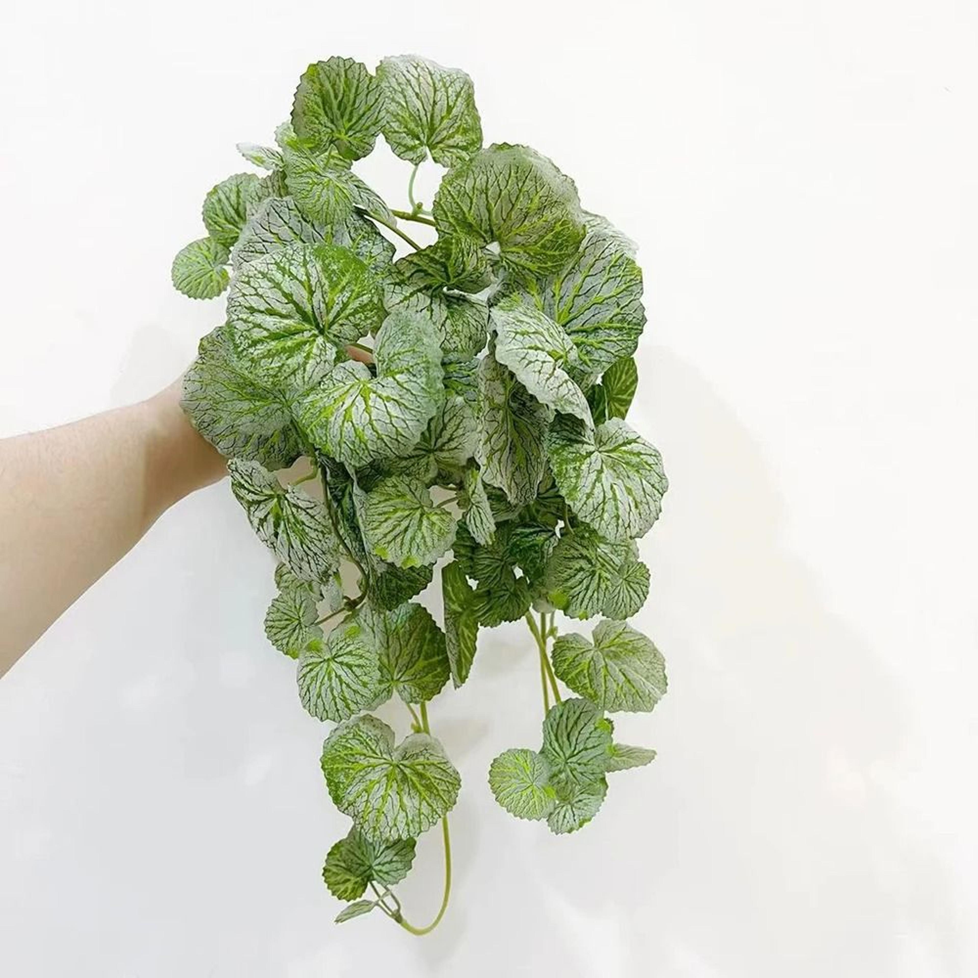 Artificial Hanging Vine Plant Crabapple Leaf Greenery Wall Decor For Home 3