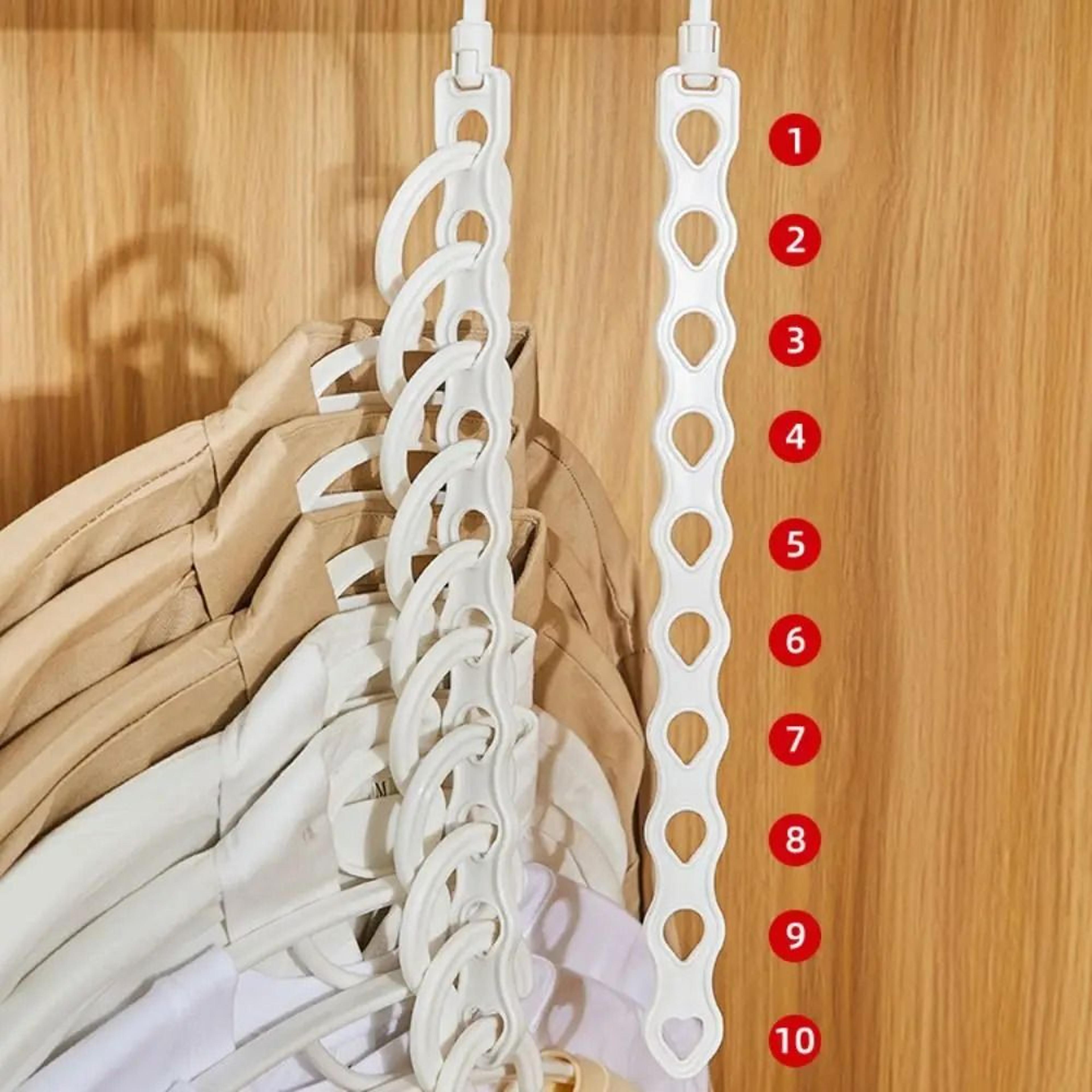 10 Hole Space Saving Clothes Hanger Multi Garment Closet Organizer 2