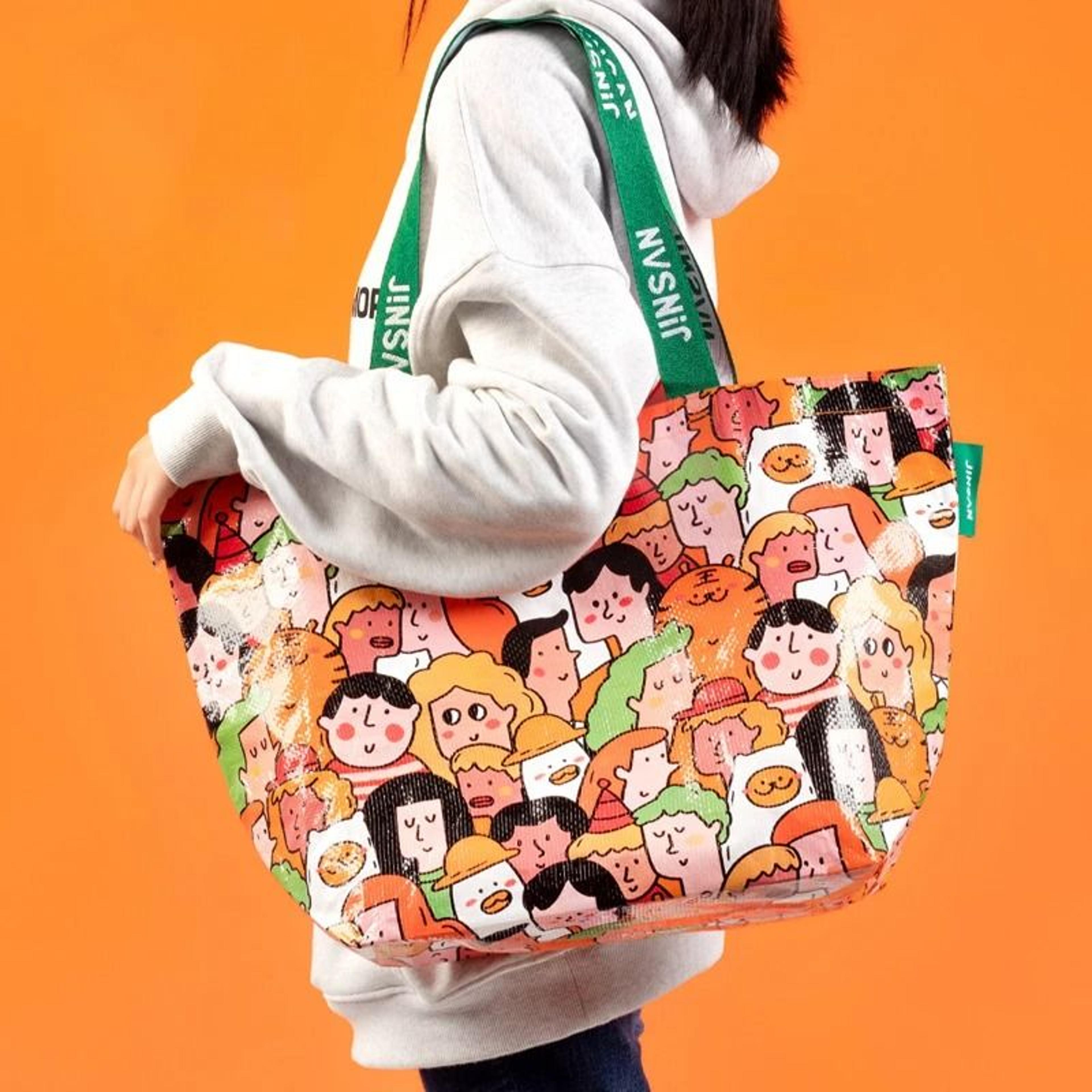 Large Capacity Waterproof Shopping Tote Bag Reusable Shoulder Carry Bag 7