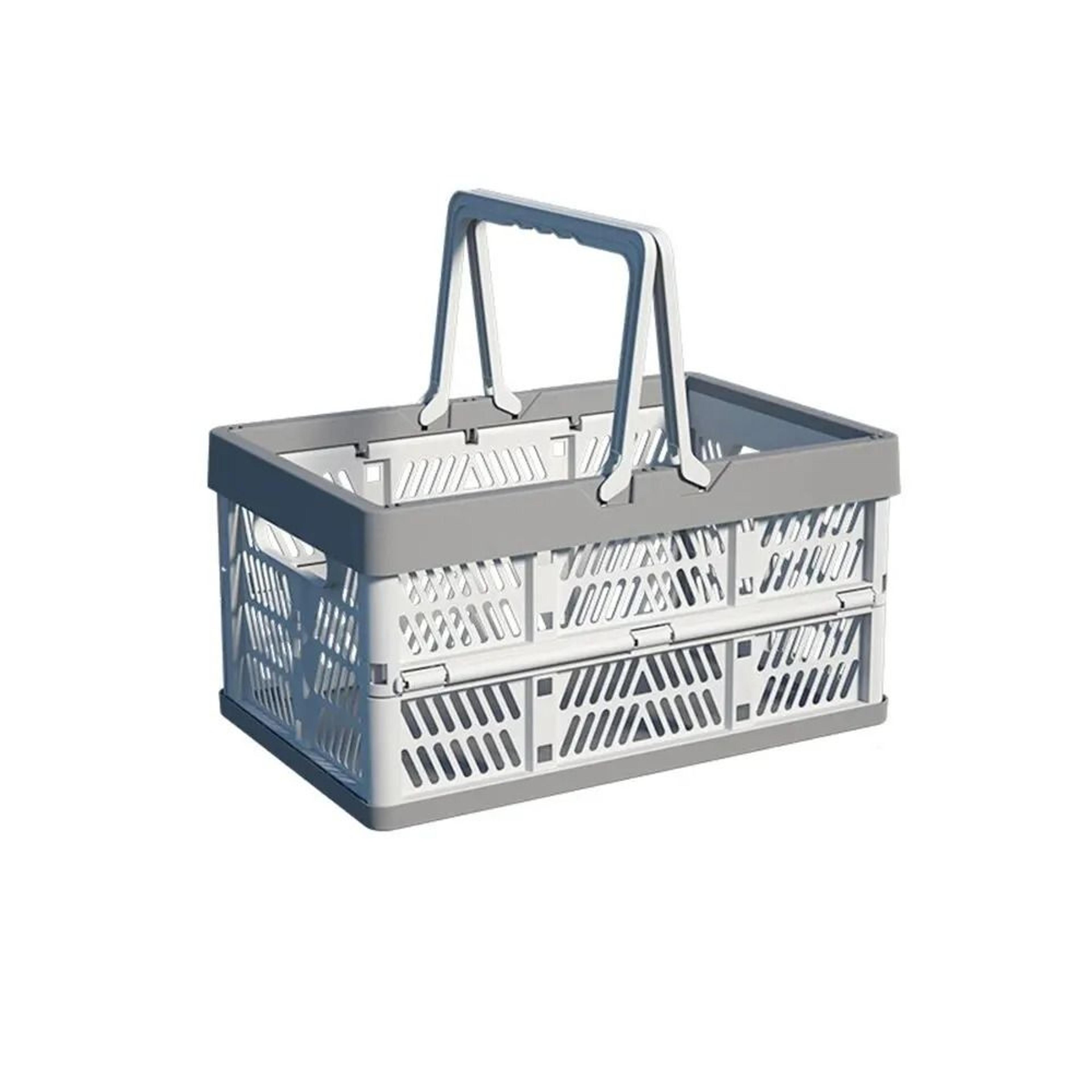 Foldable Picnic Storage Basket Large Capacity Fruit And Vegetable Organizer With Handle 6
