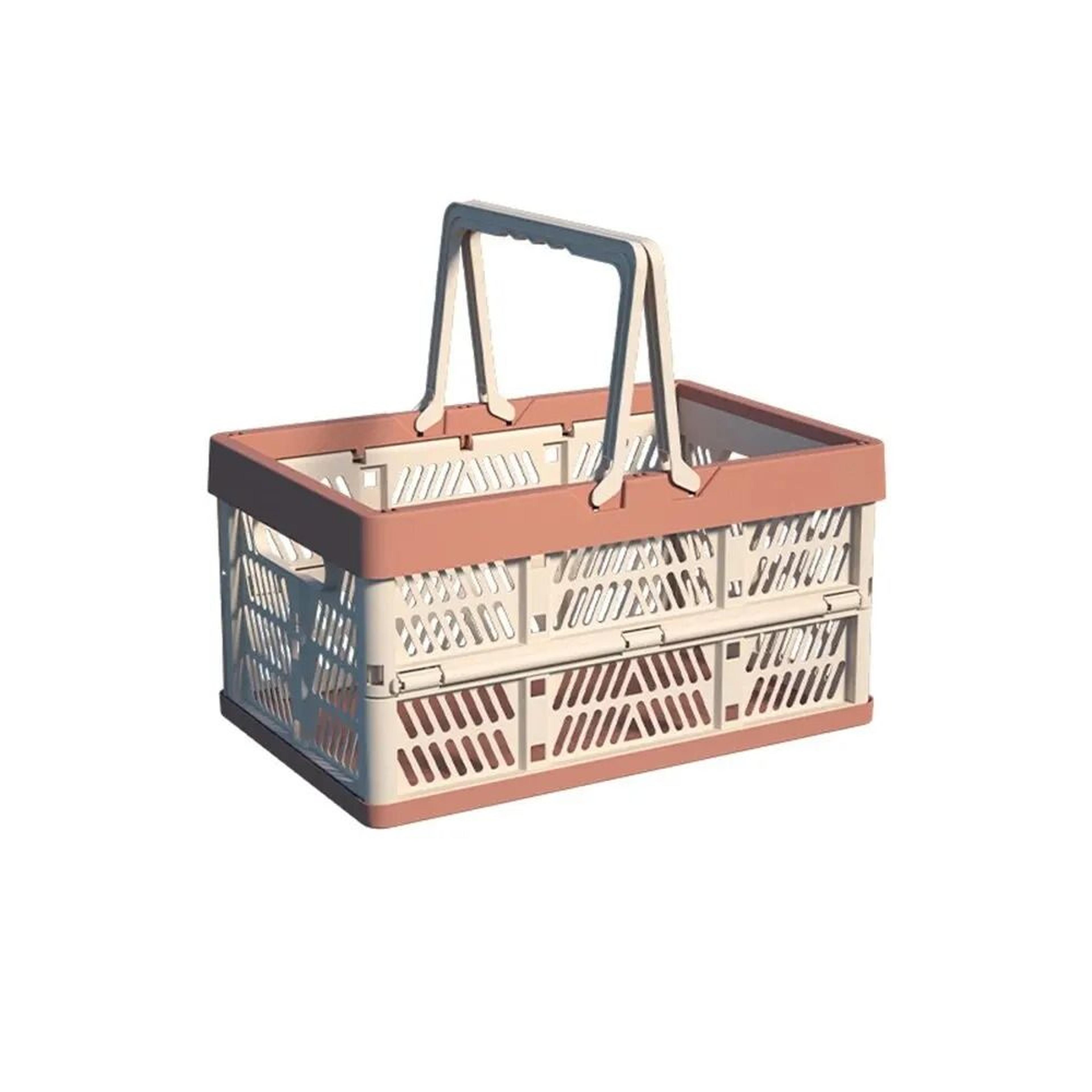 Folding Portable Storage Basket For Fruits Vegetables And Picnic Use Small Or Large 9