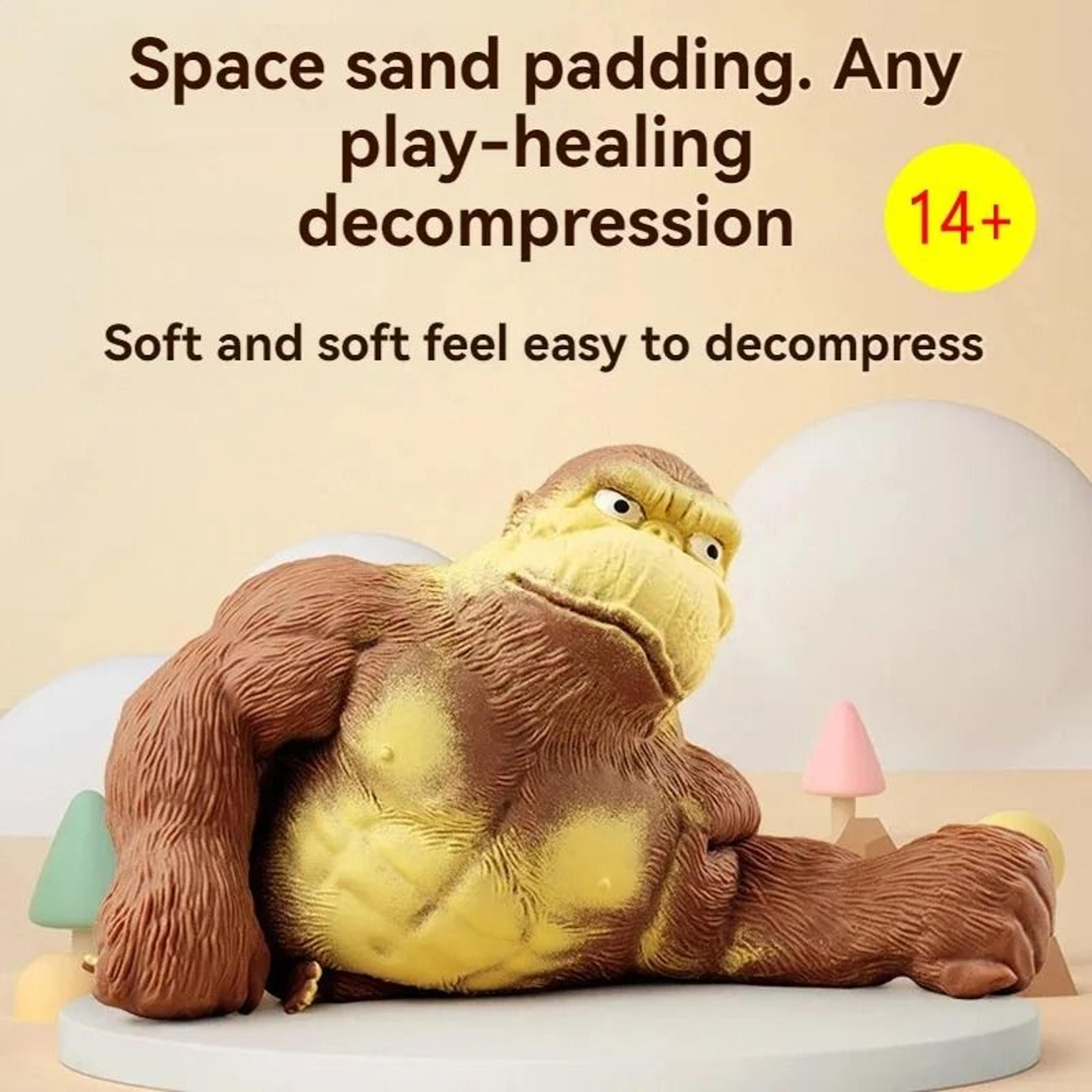 Funny Gorilla Stress Relief Squeeze Toy Pinch Figure Desk Decor For Relaxation 2