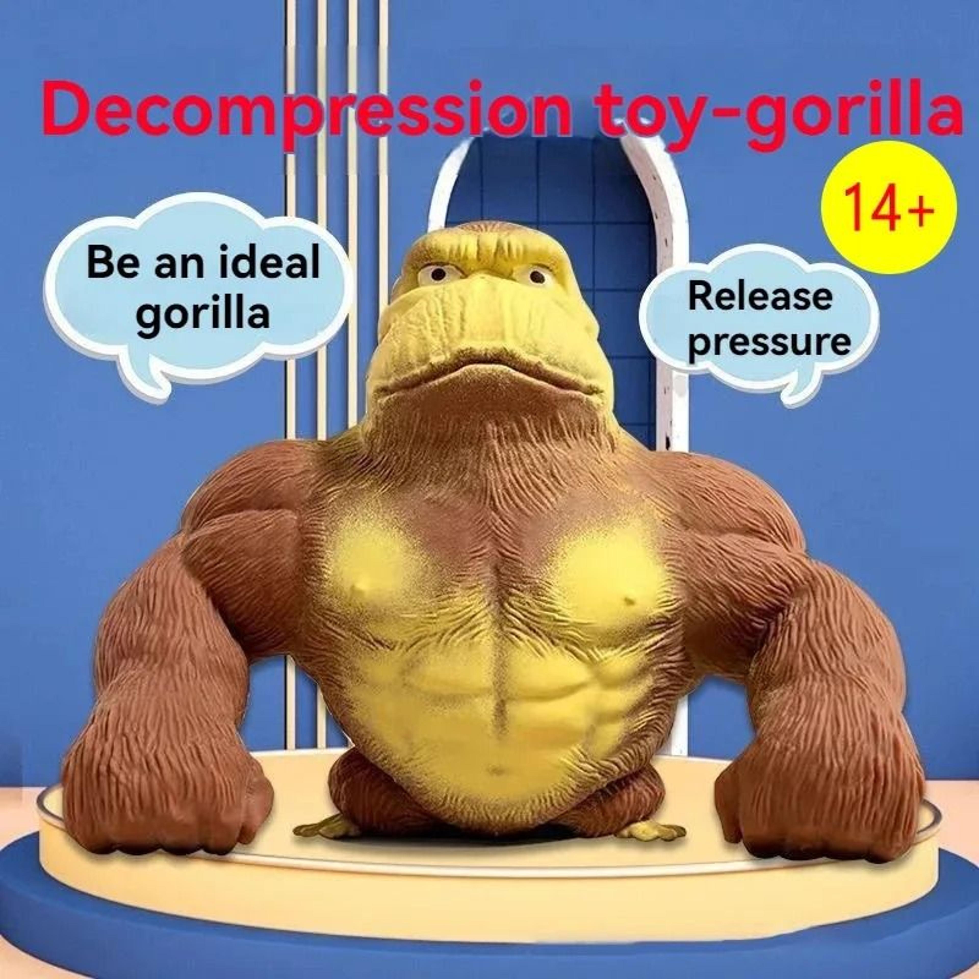 Funny Gorilla Stress Relief Squeeze Toy Pinch Figure Desk Decor For Relaxation 5