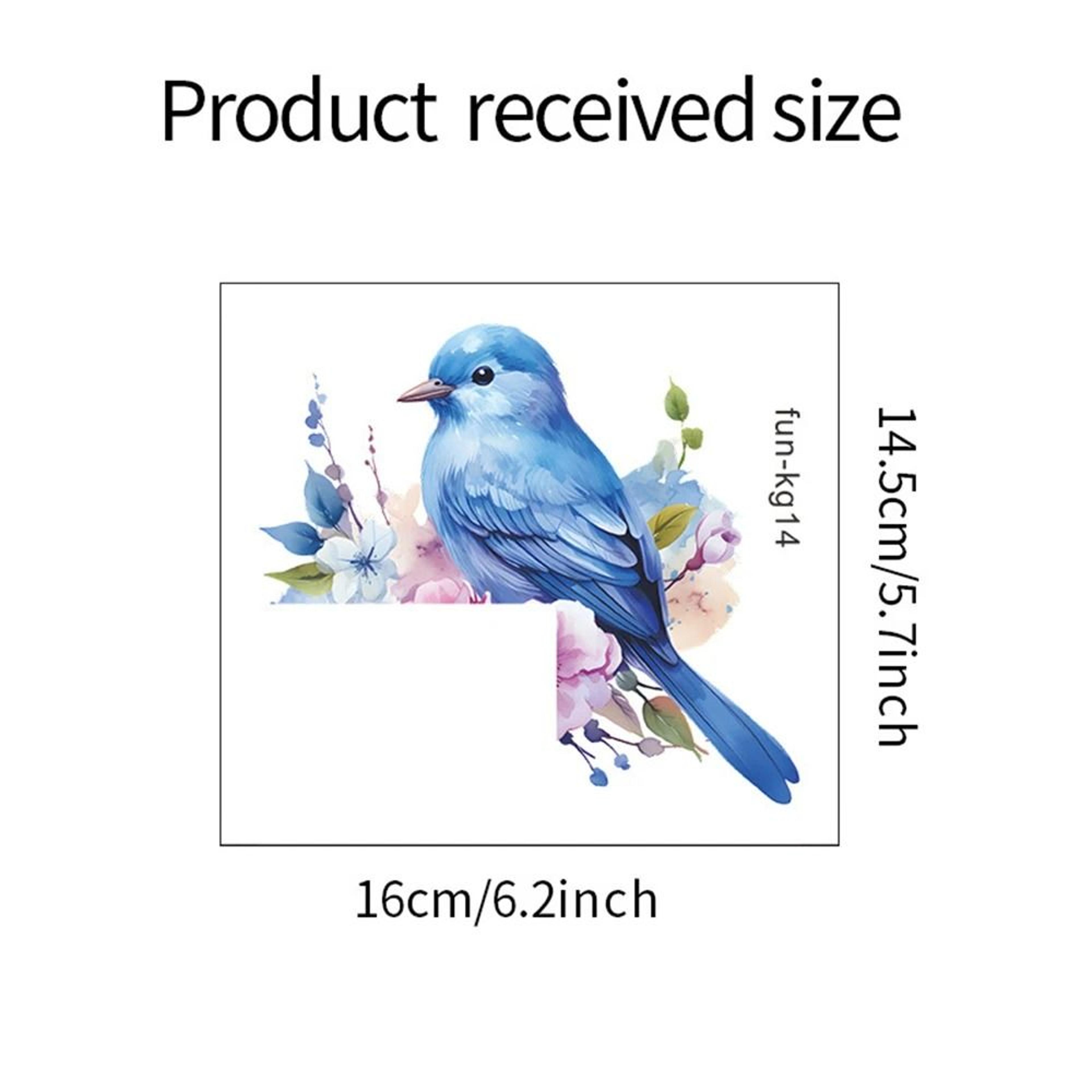 Cartoon Bird Switch Wall Sticker Green Plant And Flower Light Switch Cover Decal 6