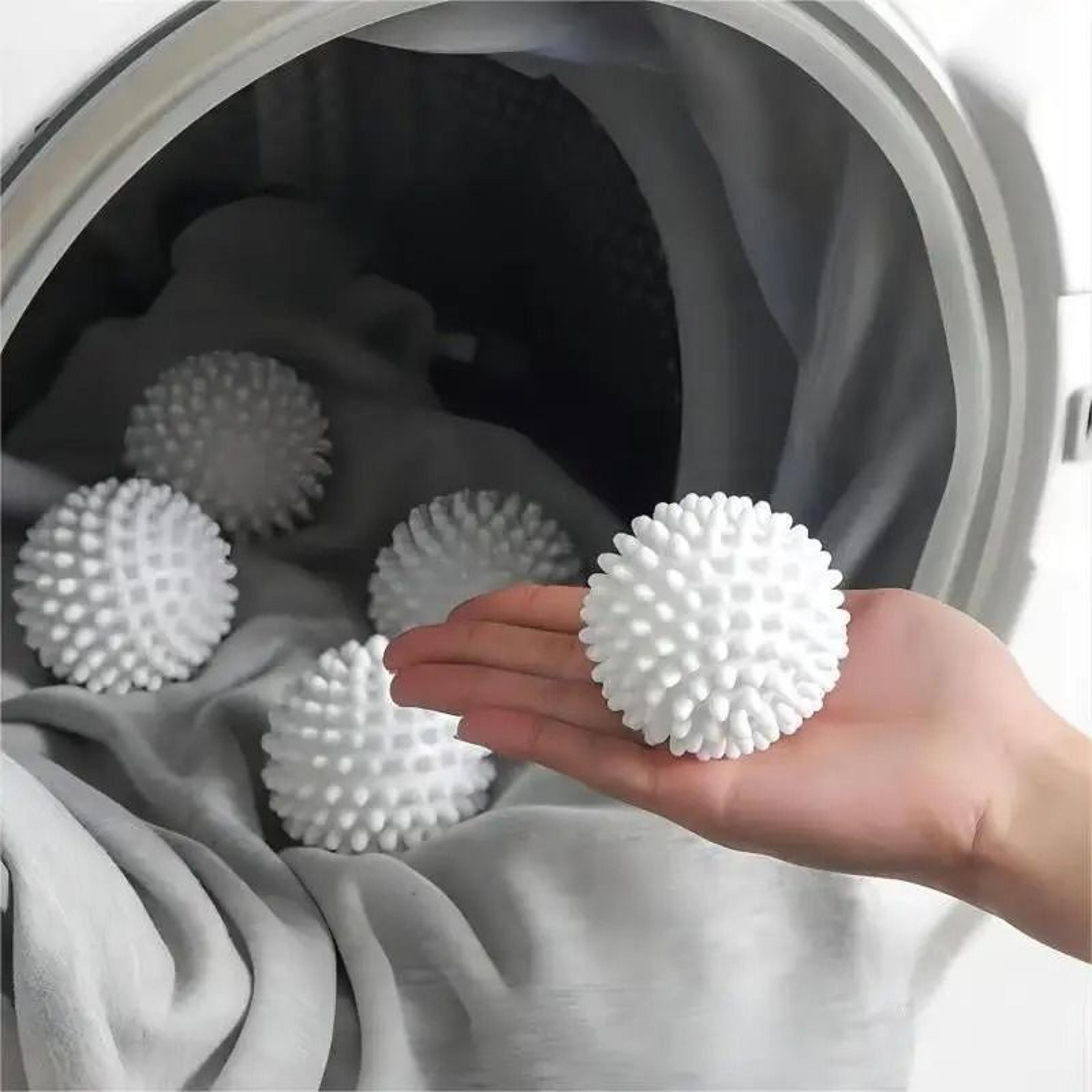 Reusable Laundry Dryer Balls 4 Or 6 Pack Anti Tangle Washing Machine Cleaning Balls 7