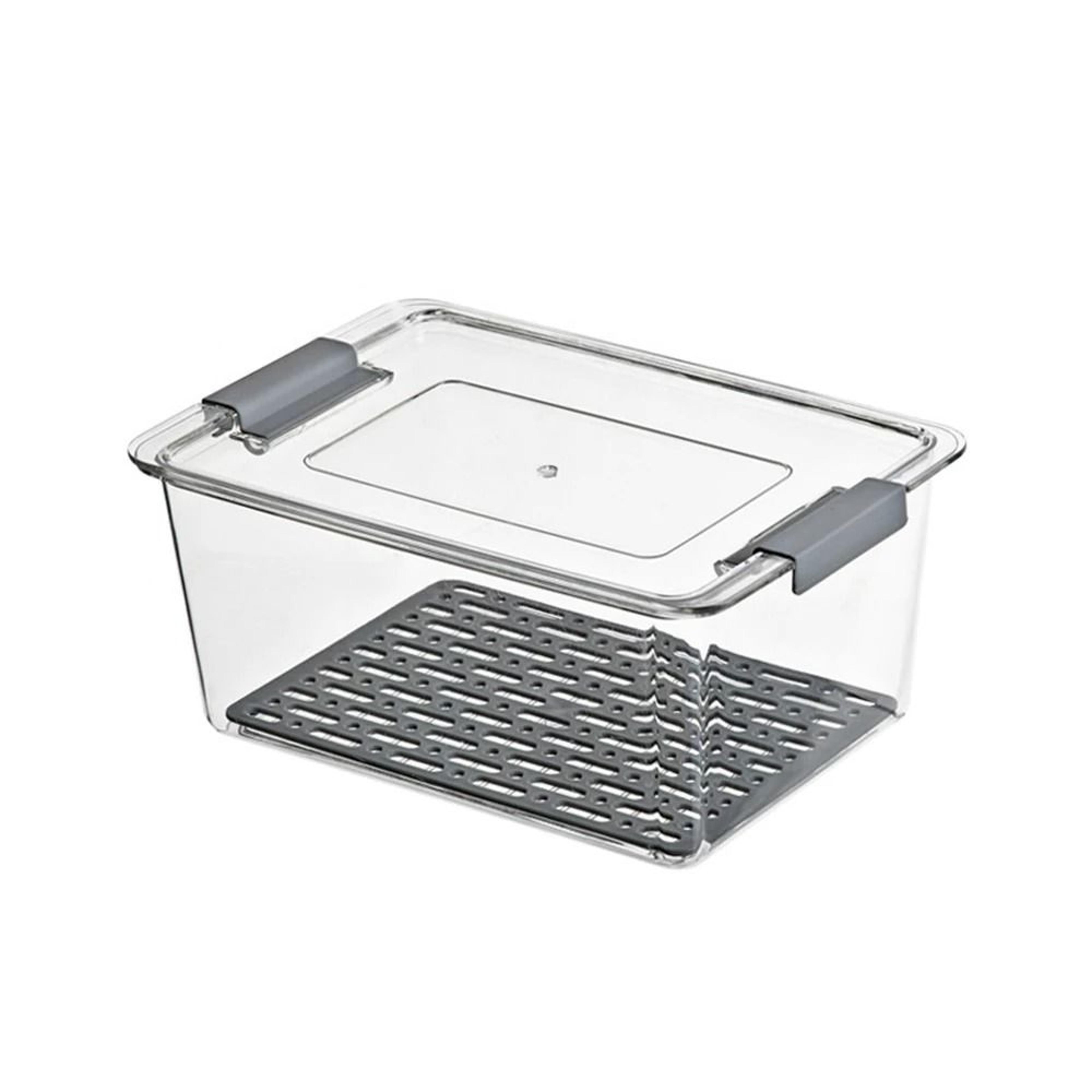 Stackable Fridge Organizer Bins With Lids Clear Food Storage Containers For Fruit Pantry And Freeze 6