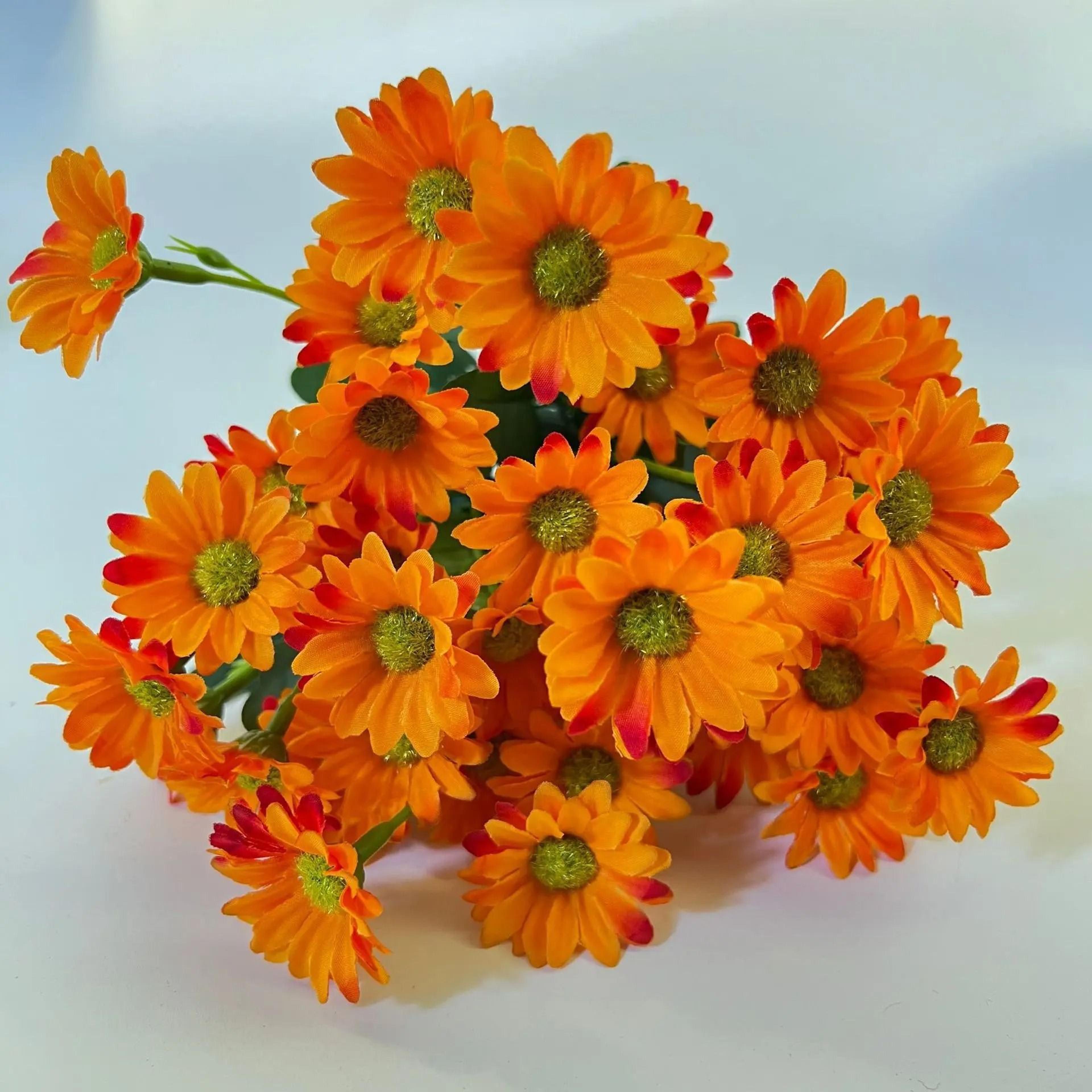 21 Head Artificial Daisy And Sunflower Bouquet Silk Chamomile Flowers For Wedding And Home DIY Deco 5