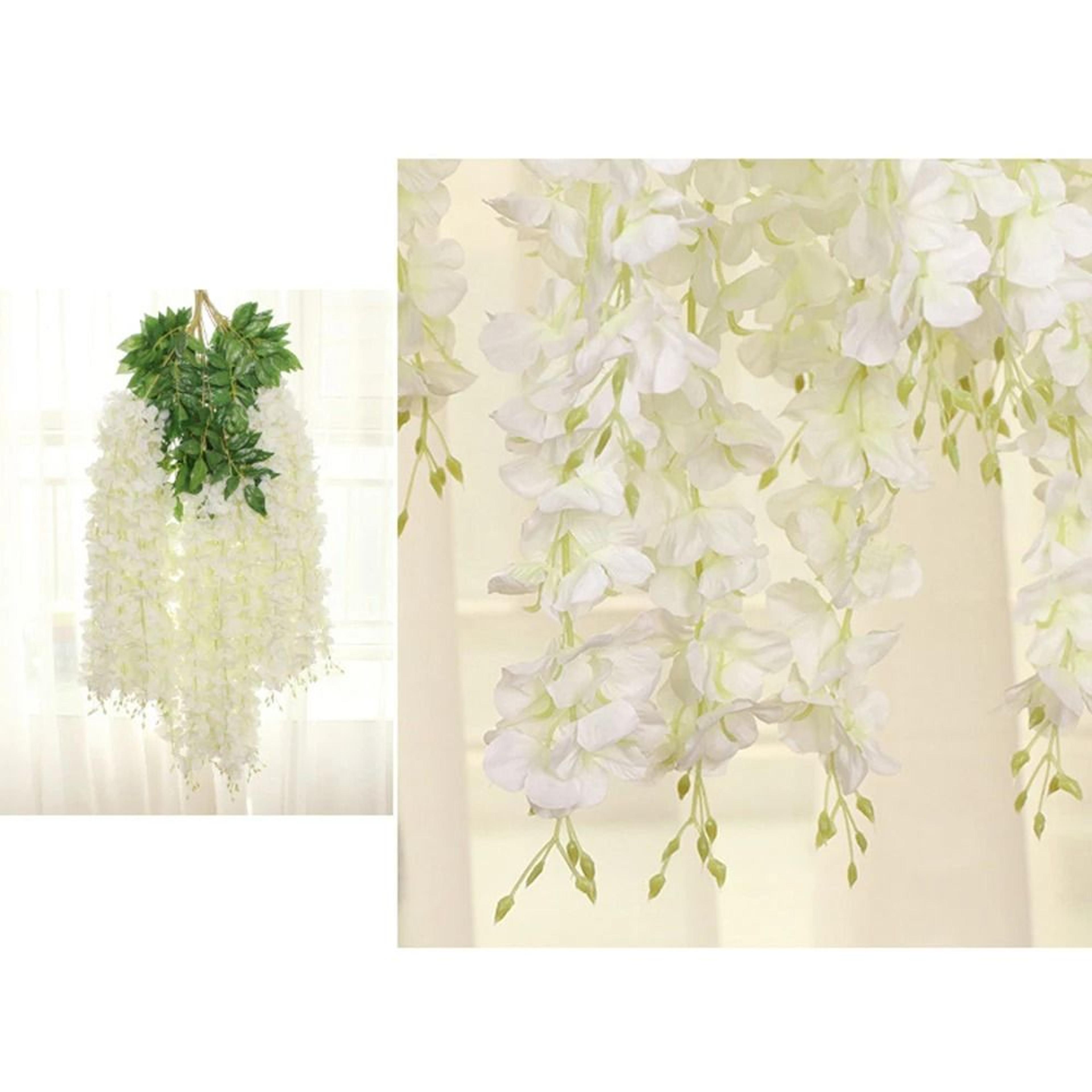 Artificial Wisteria Hanging Garland 12 Piece Flower Strings For Wedding Arch Garden And Home Party  3