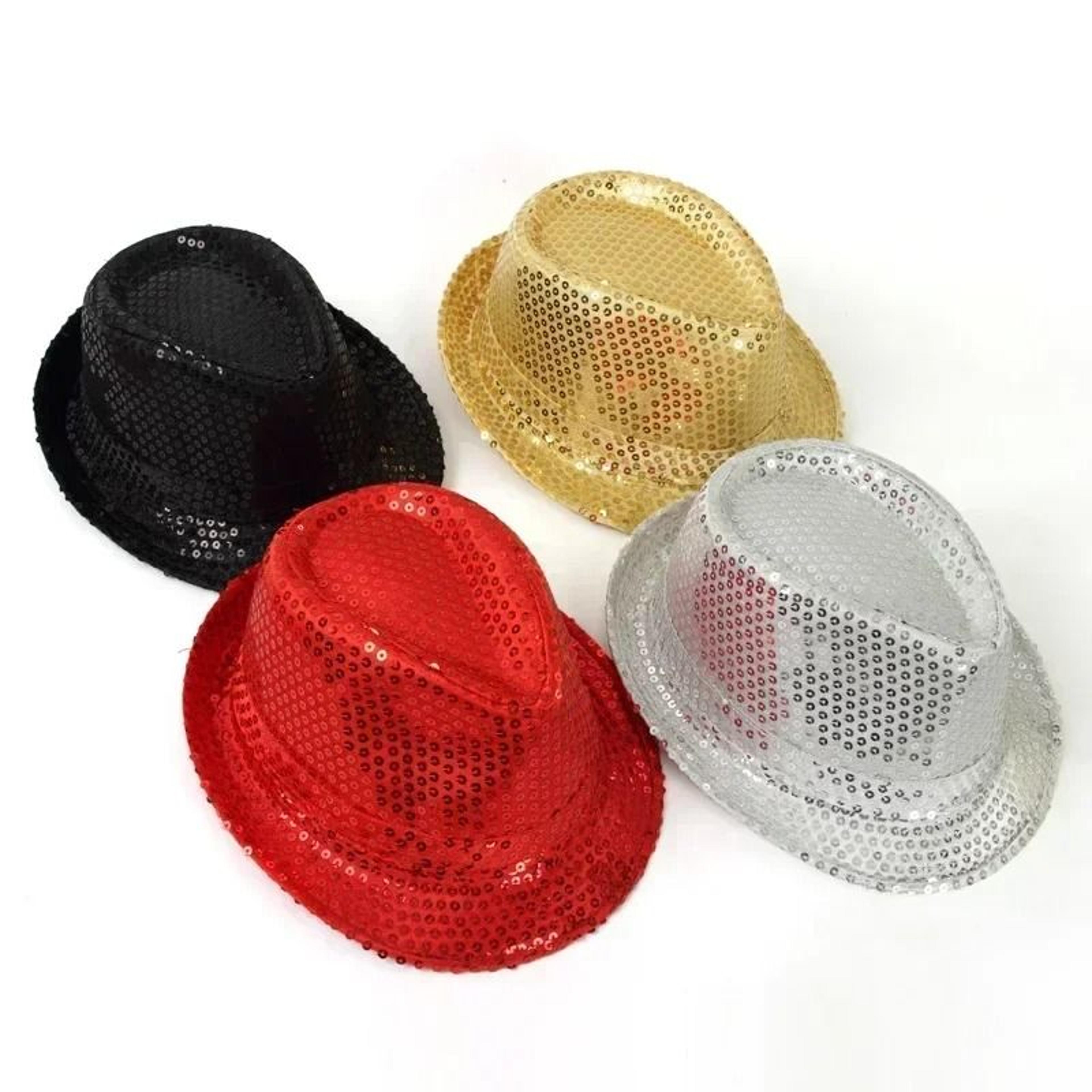 Sequined Top Hat For Adults And Kids Sparkly Party Dance Performance Costume Hat 5