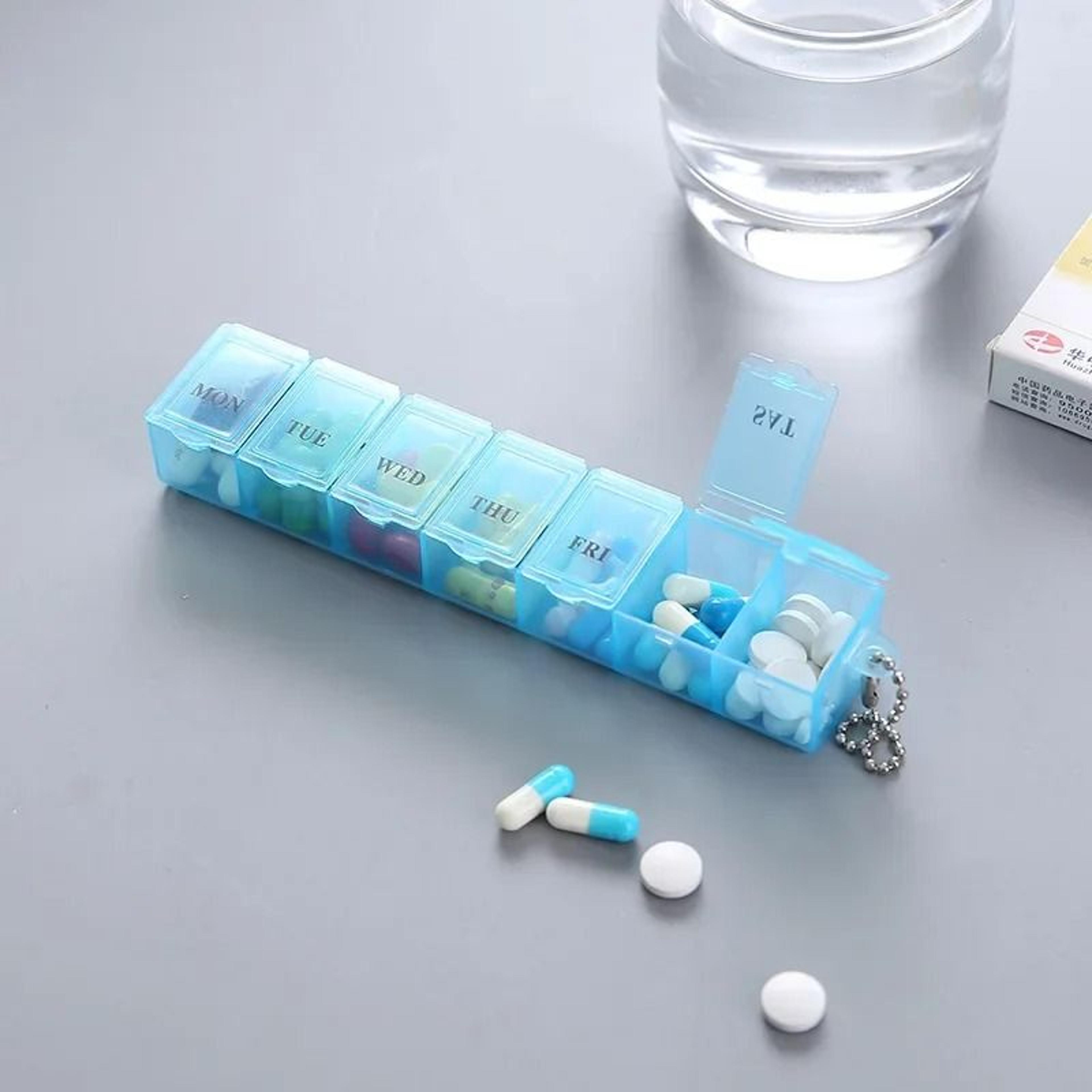 Weekly 7 Day Pill Organizer And Medication Storage Container 1