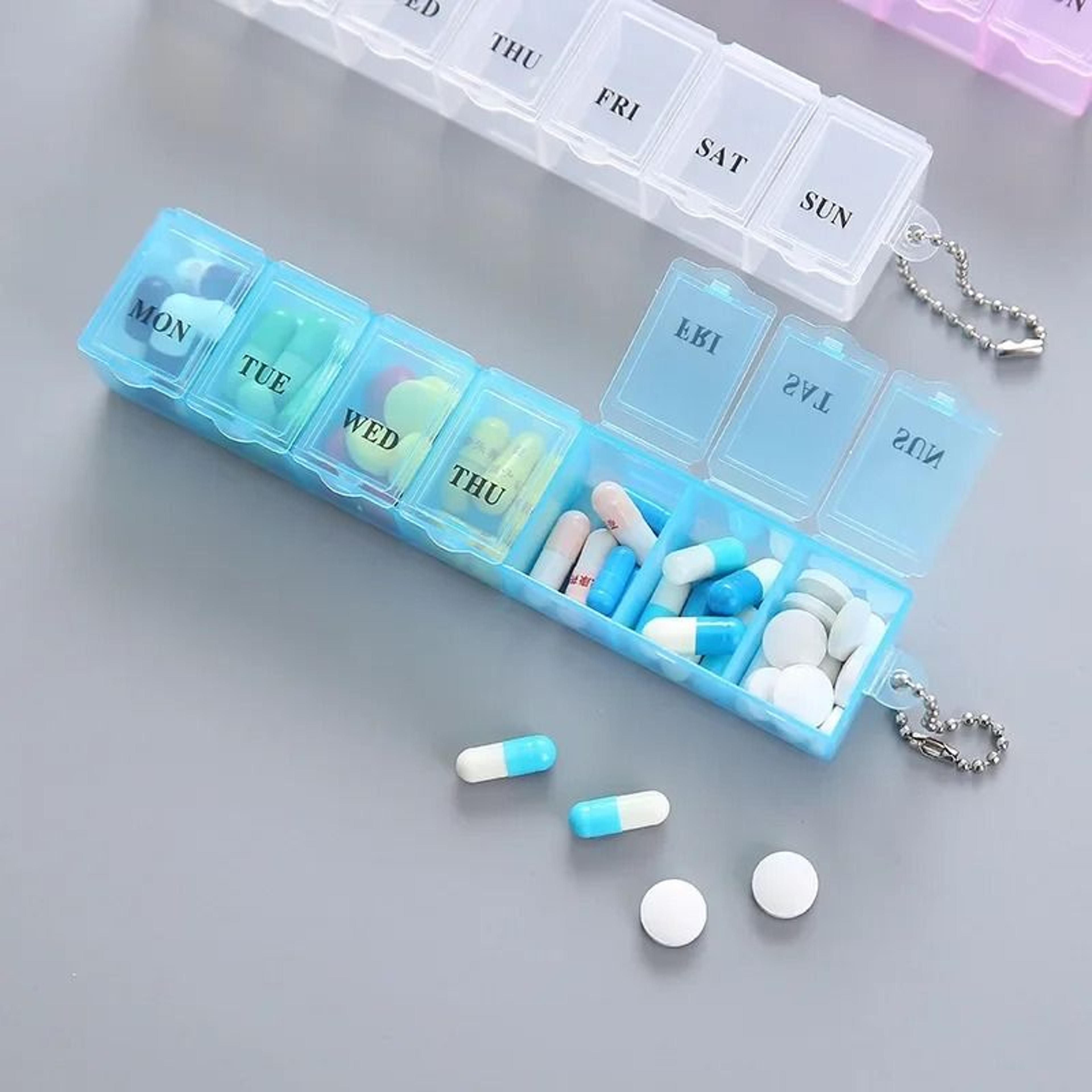 Weekly 7 Day Pill Organizer And Medication Storage Container 3