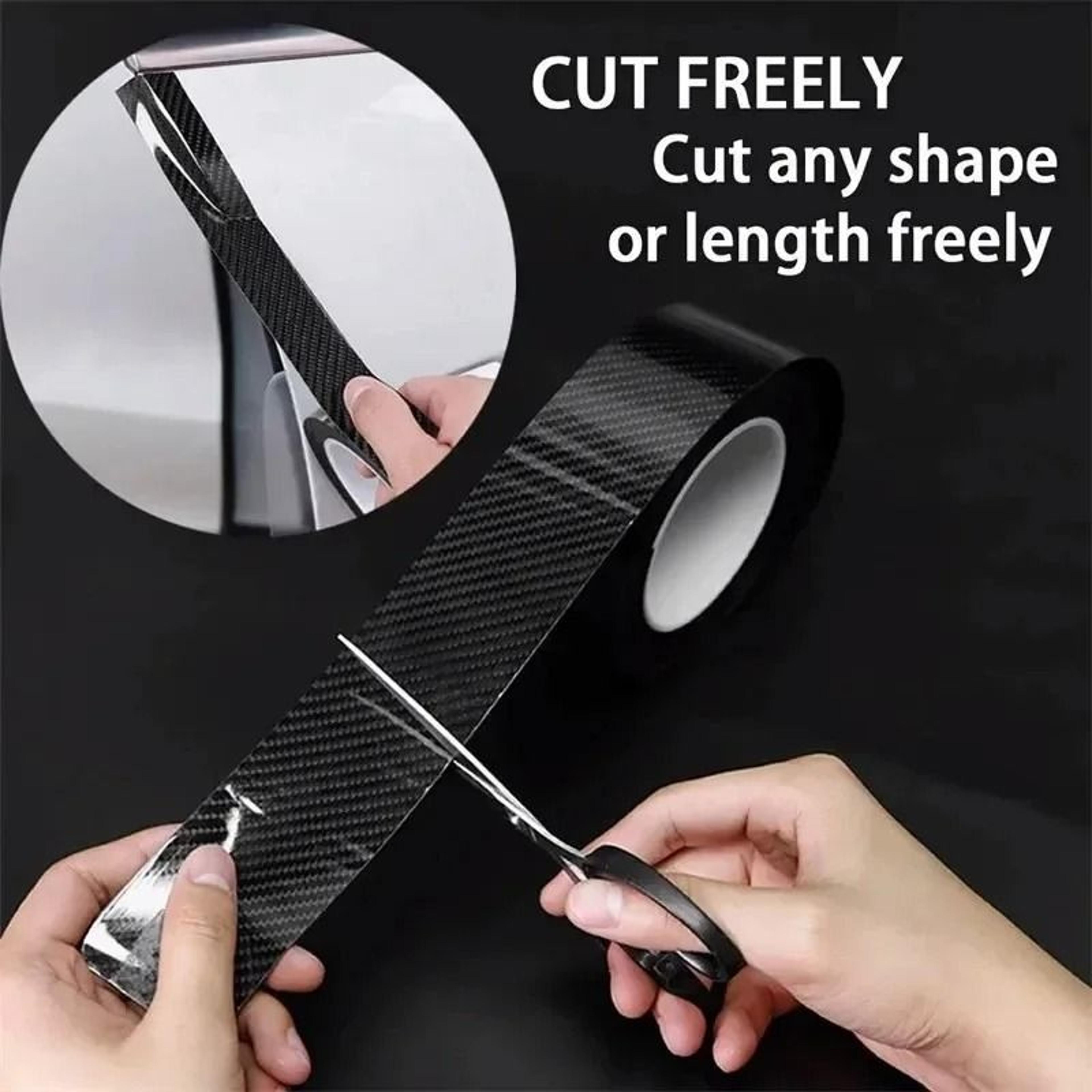 3D Nano Carbon Fiber Car Door Edge Protector Waterproof And Scratch Resistant Adhesive Tape 3