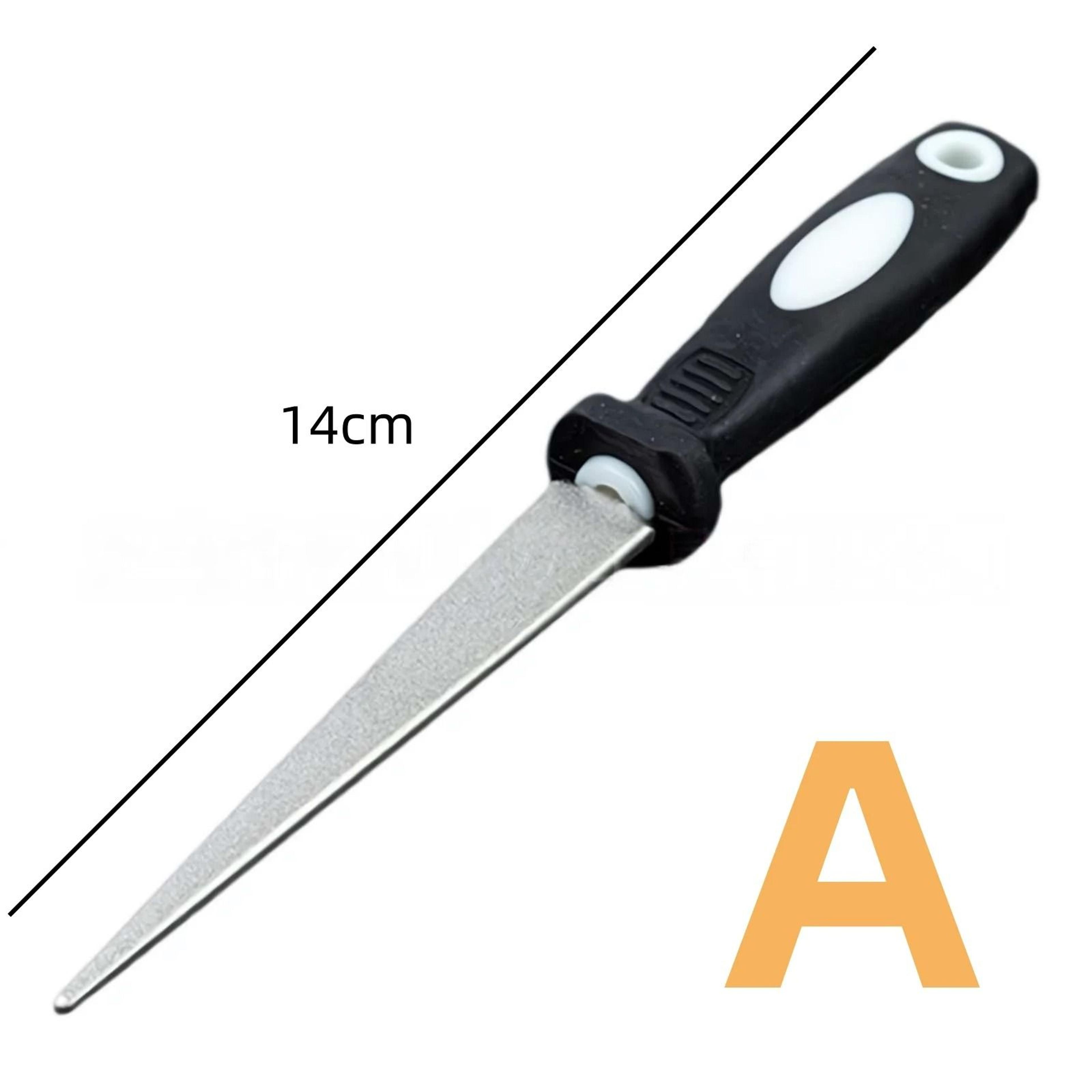 Professional Diamond Small Semicircle File Handheld DoubleSided Sharpening Rod 6