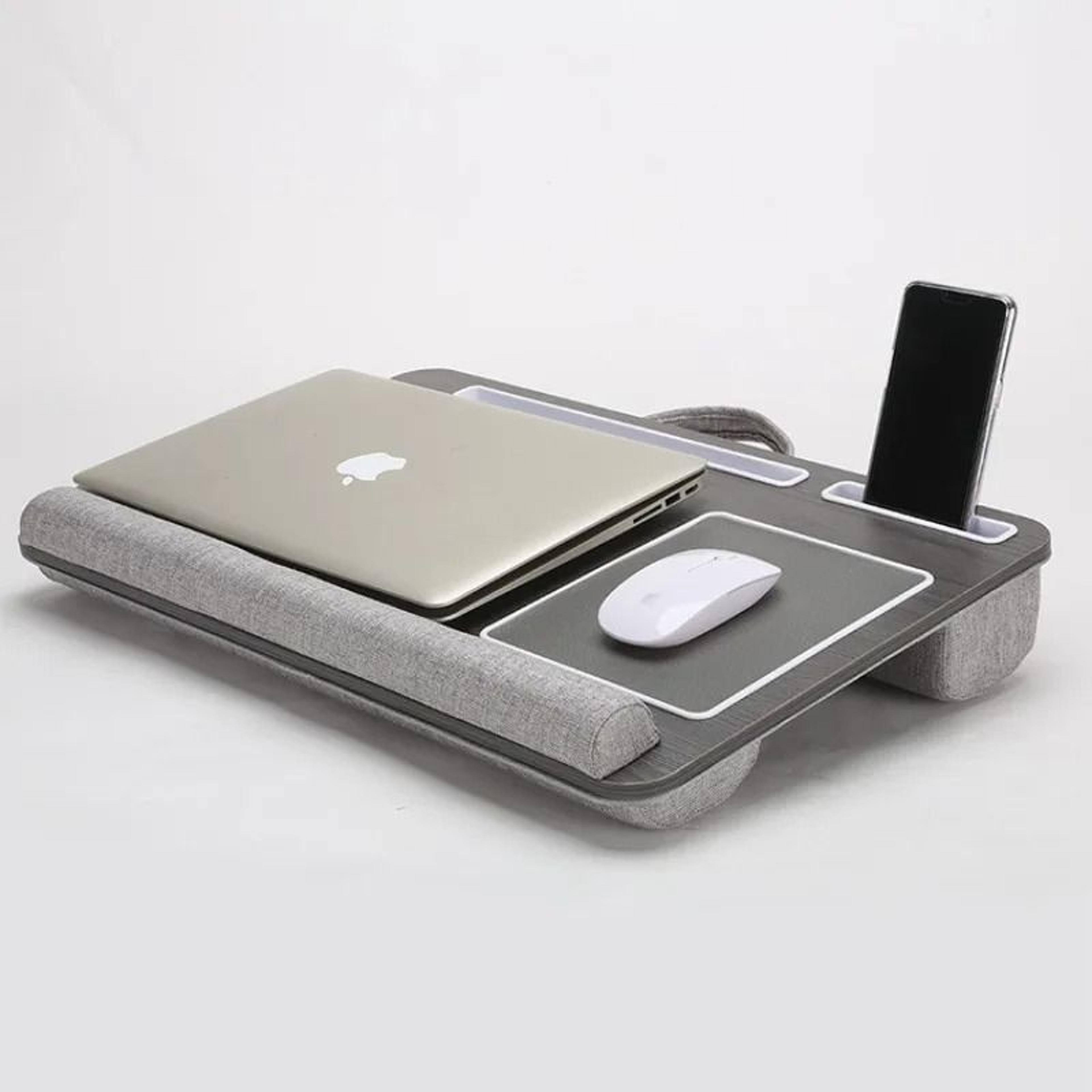 Portable Multi Purpose Laptop Lap Desk With Builtin Mouse Pad And Media Slots 0