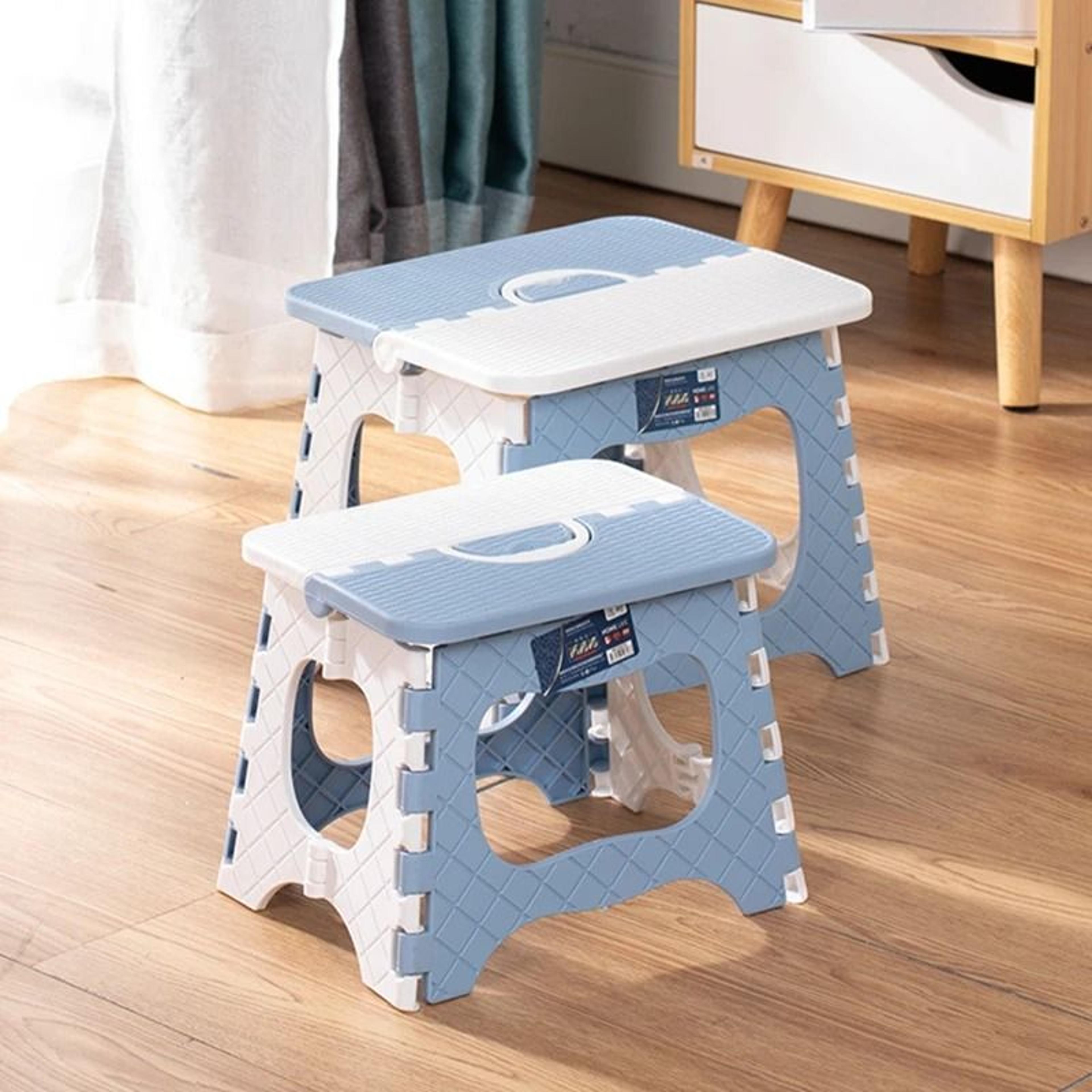 Durable MultiPurpose Folding Stool And Convenient Storage Station 0