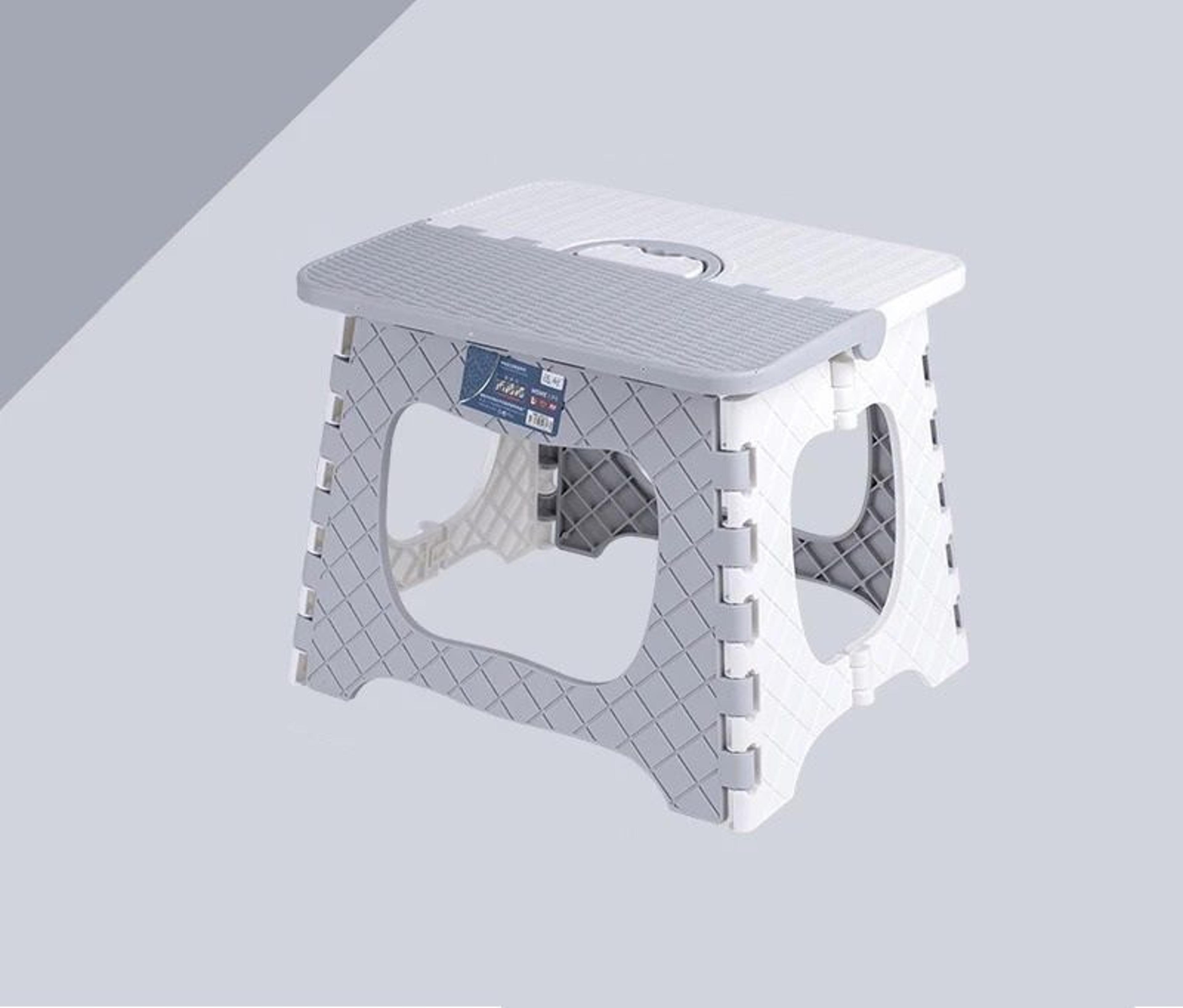 Durable MultiPurpose Folding Stool And Convenient Storage Station 9