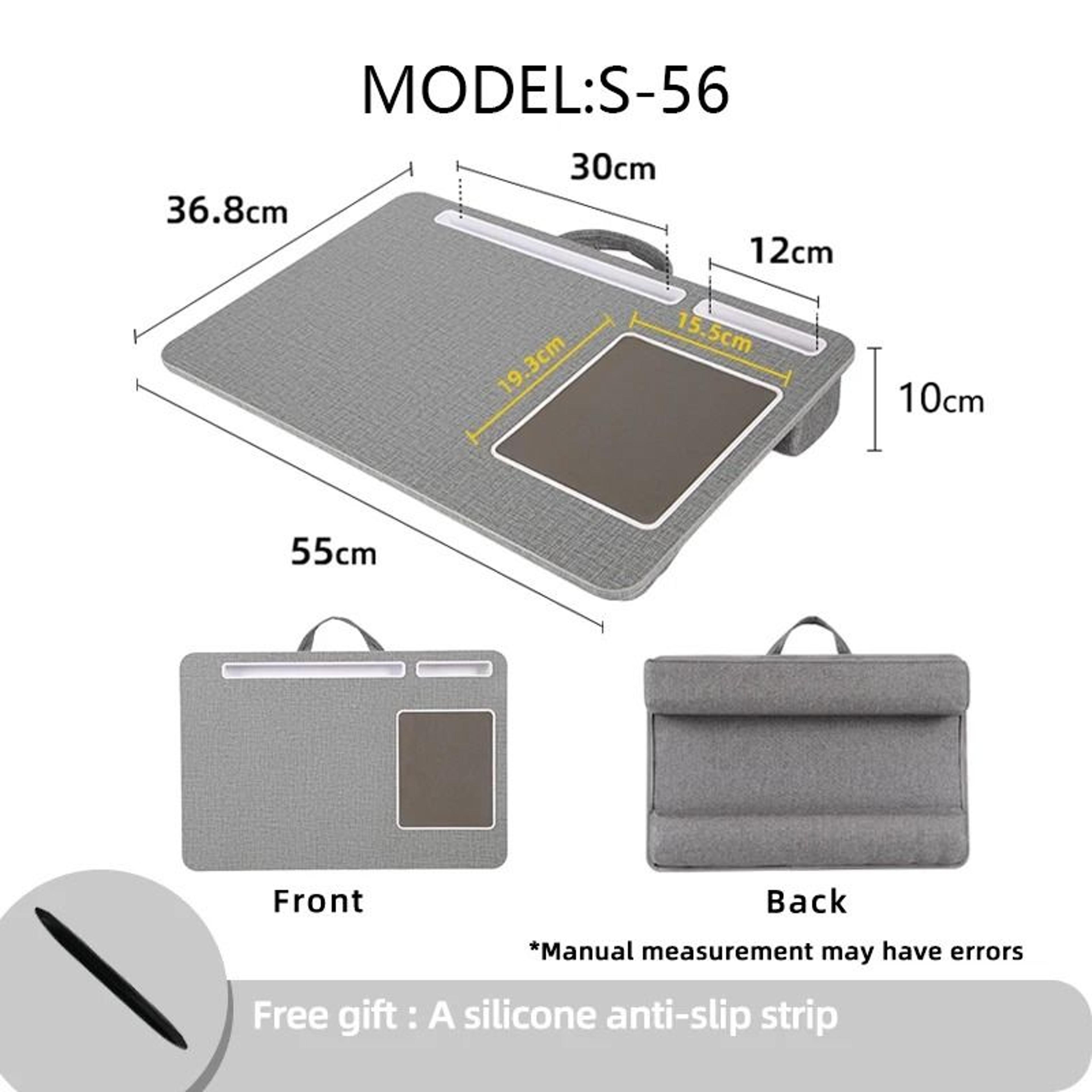 Professional Cushioned Laptop Lap Desk With Integrated Mouse Pad 8