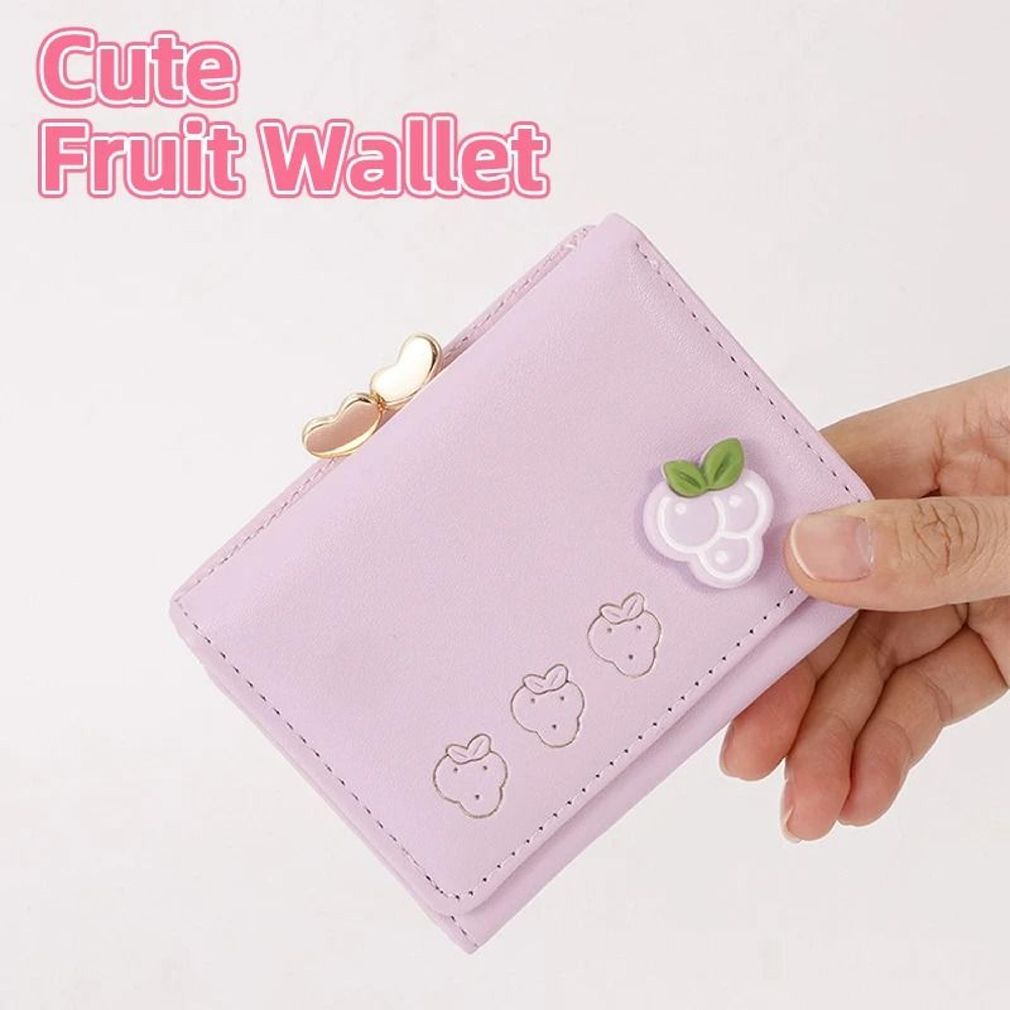 Cute Colorful Mini Fruit Folding Coin Purse 0