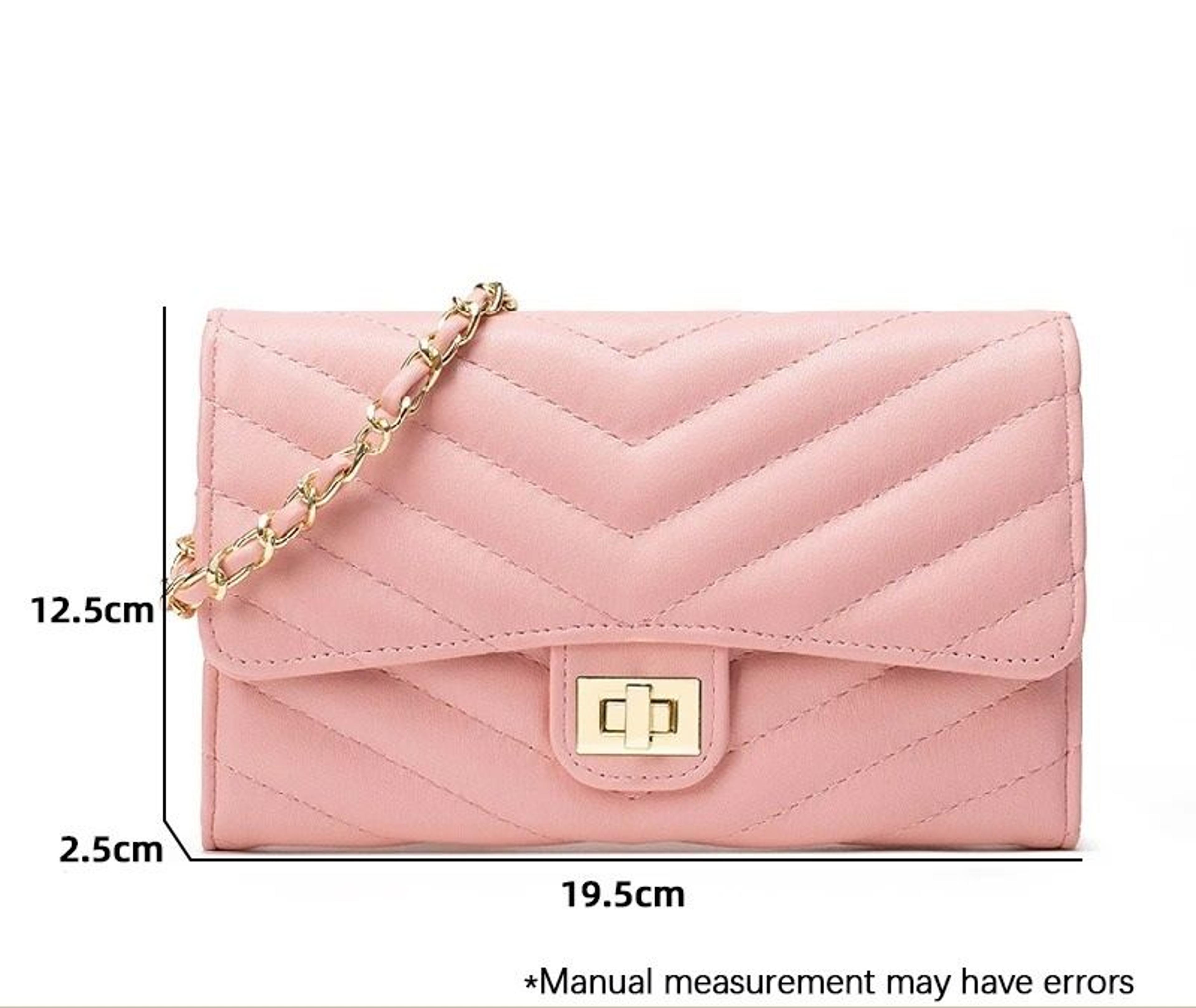 Fashionable VPattern Quilted Crossbody Chain Bag 11