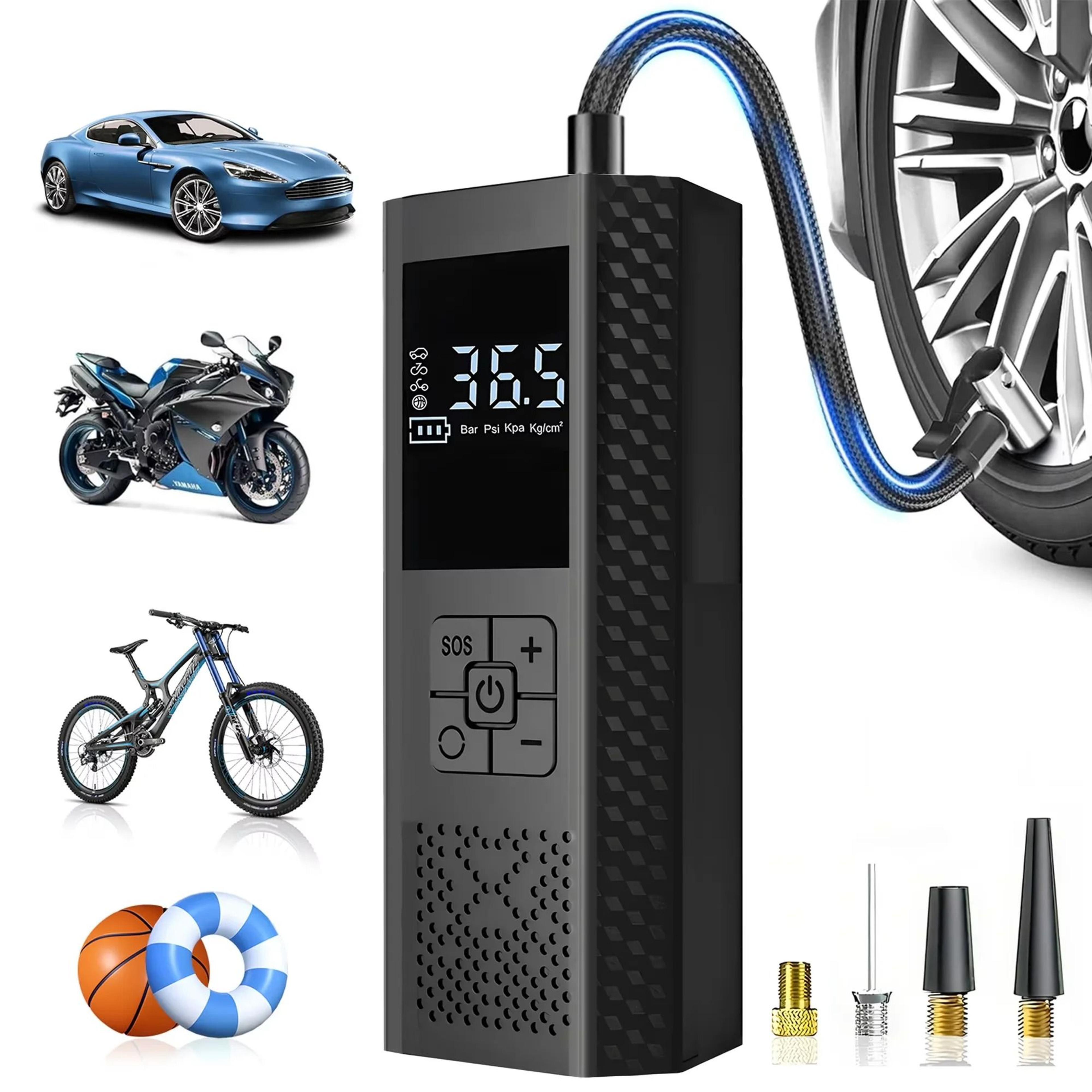 Wireless HighPressure Portable Electric Tire Inflator 0