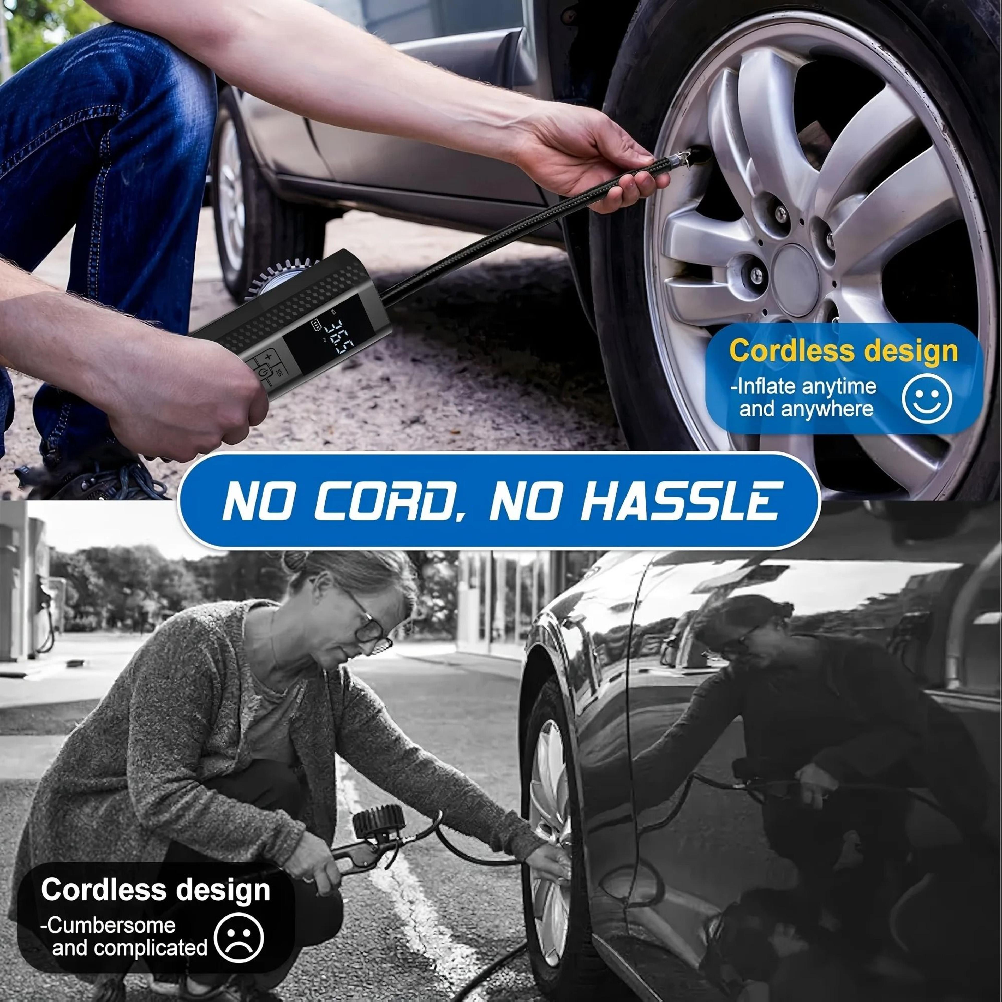 Wireless HighPressure Portable Electric Tire Inflator 3