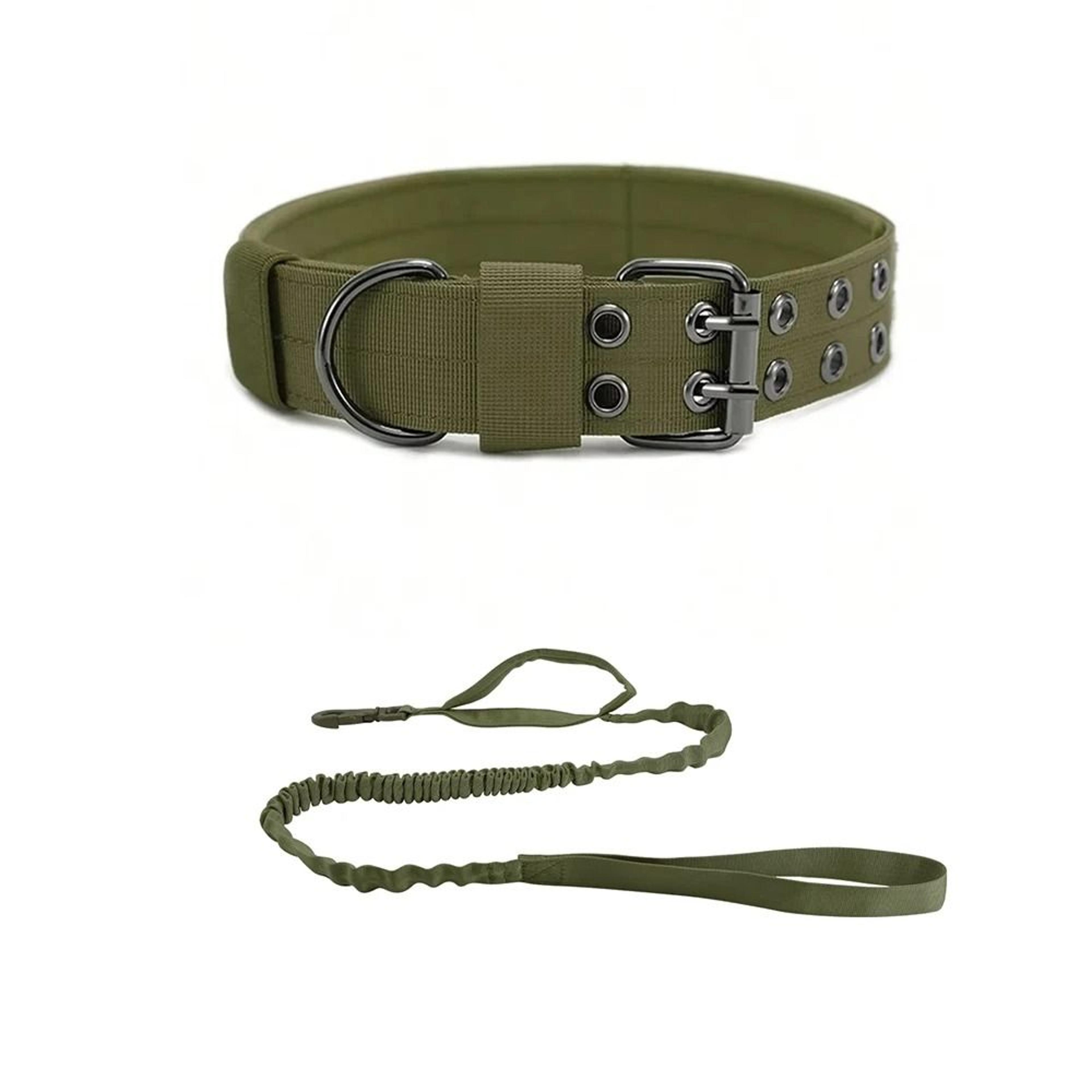 Professional Heavy Duty Tactical Dog Collar And Training Leash Set 7