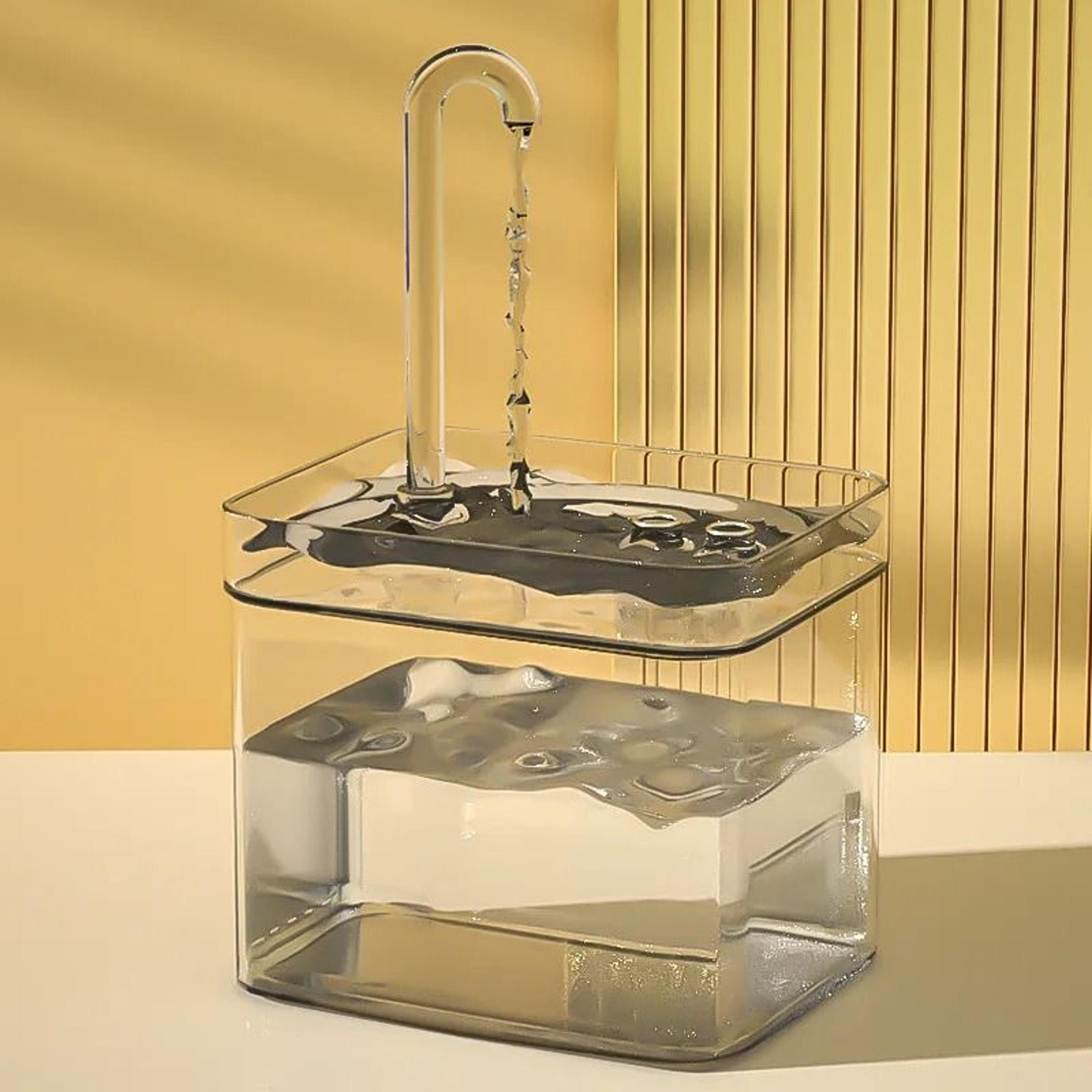 Automatic UltraQuiet Transparent Pet Water Fountain 7