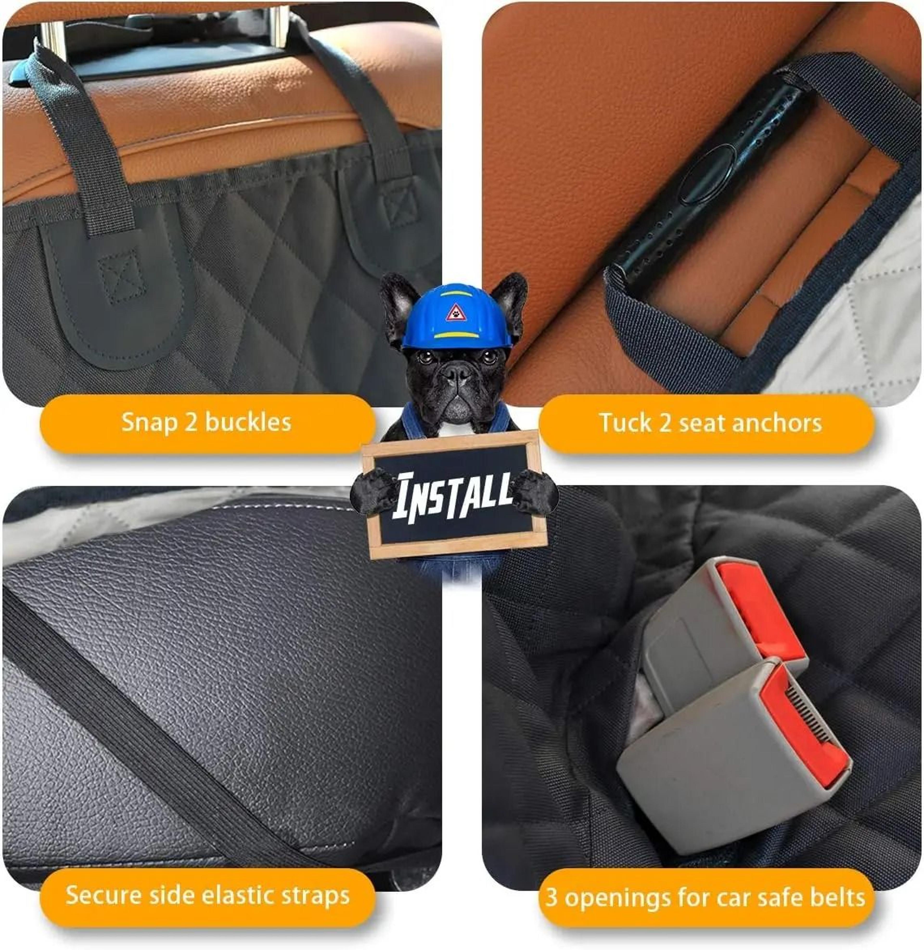 Professional Waterproof Nonslip Dog Car Seat Protector 5