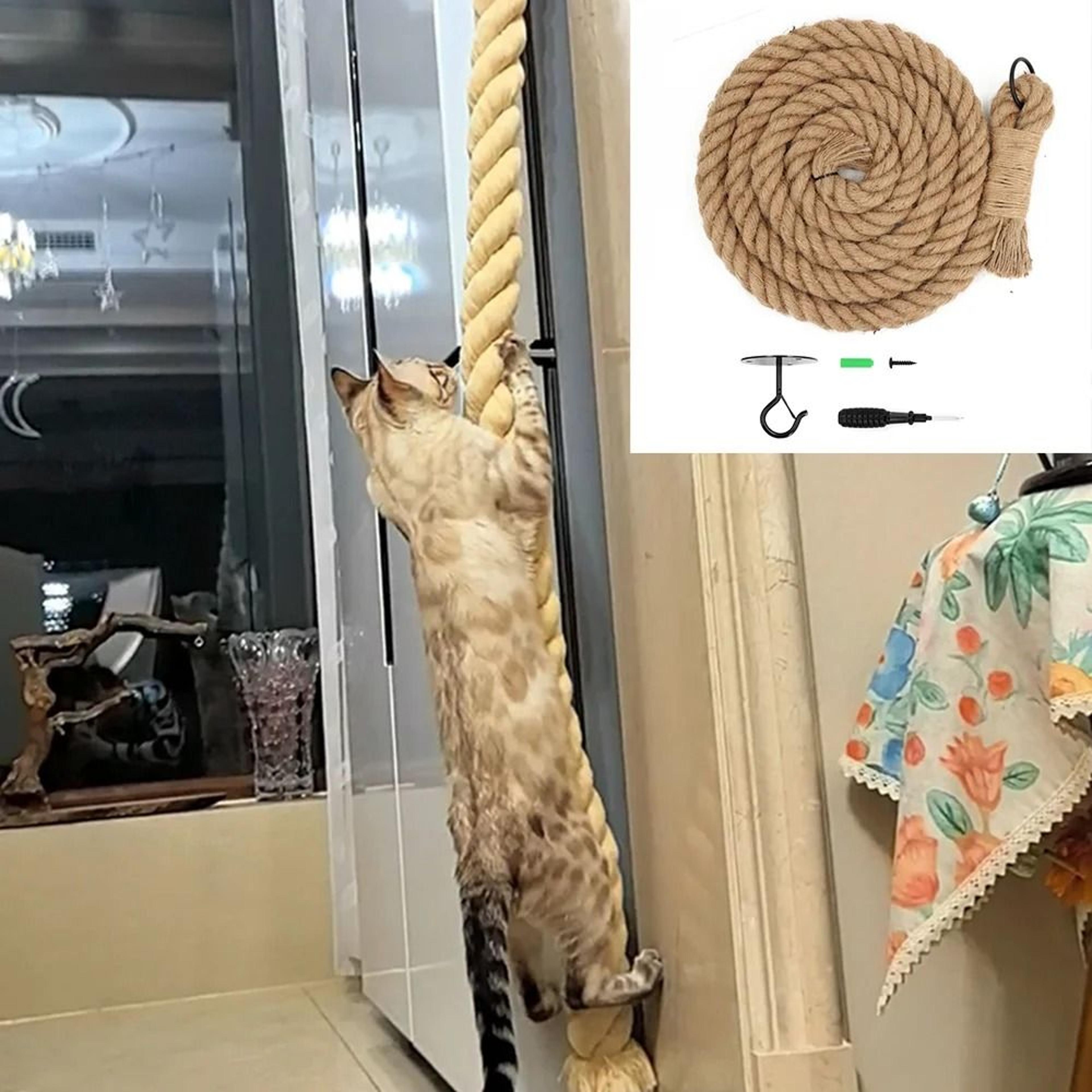 Professional Heavy Duty Ceiling And Wall Mounted Cat Climbing Rope 4