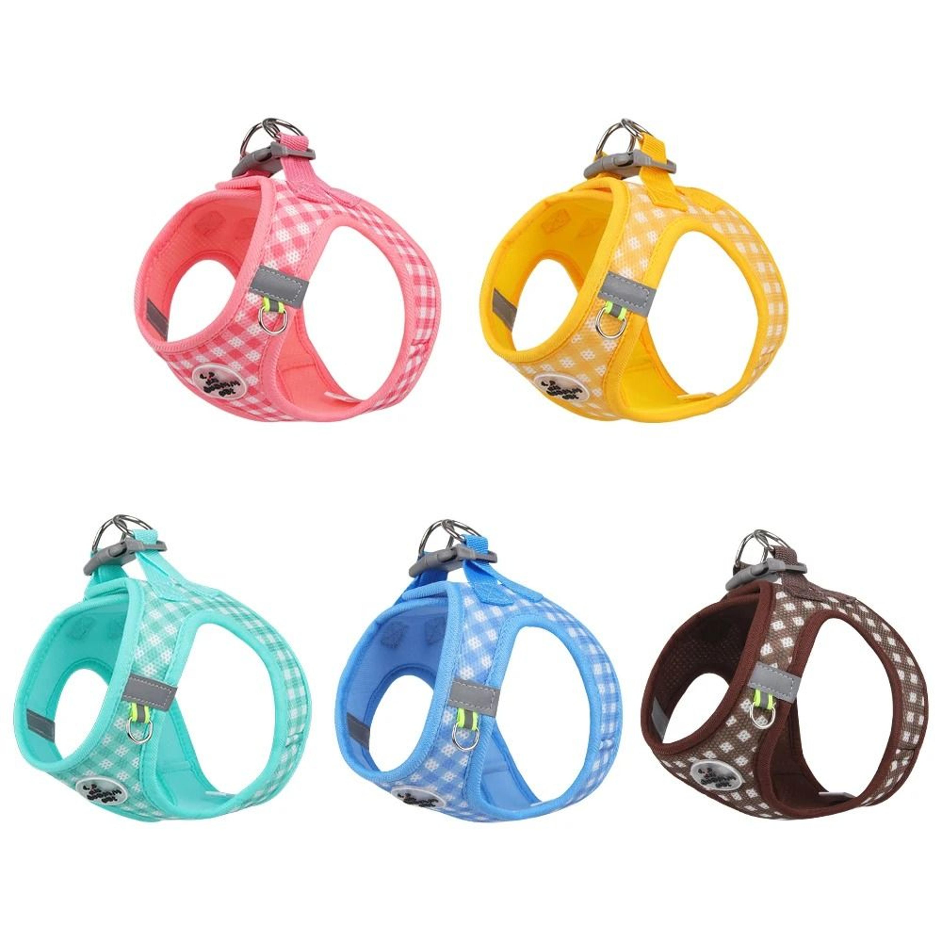 Professional Adjustable Reflective Kitten Chest Strap  Leash Set 6